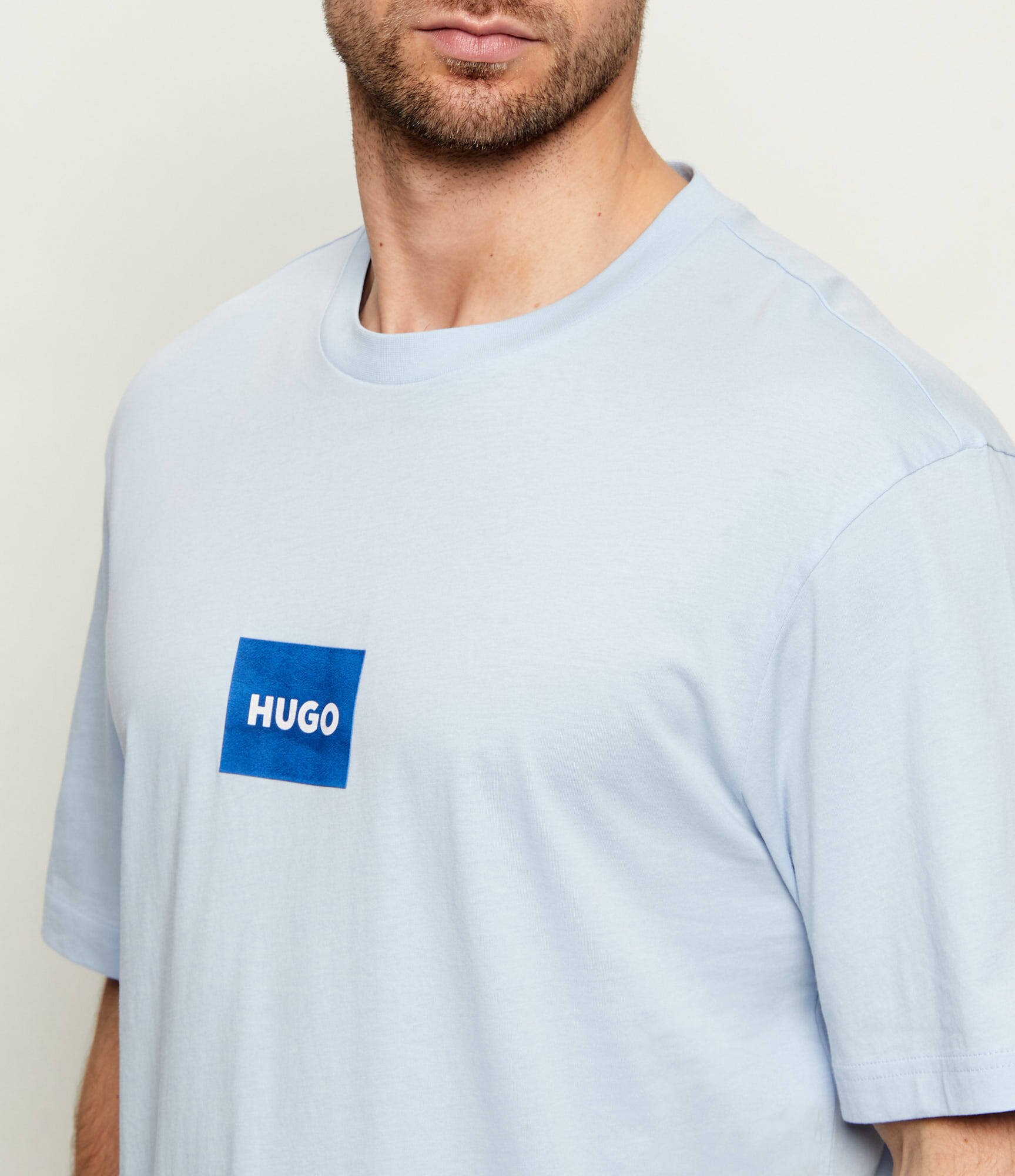HUGO Blue Tricou Nayonix | regular fit