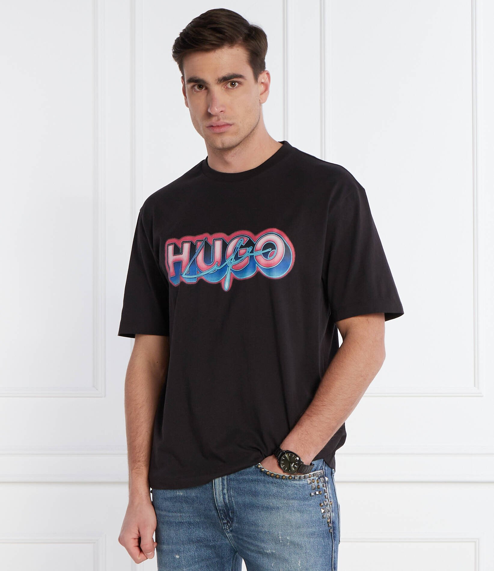 HUGO Blue Tricou Nillumi | Regular Fit