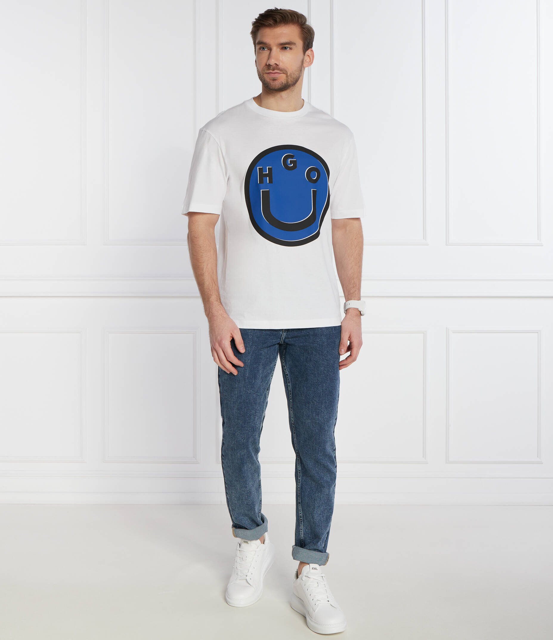 HUGO Blue Tricou Nimper | Regular Fit
