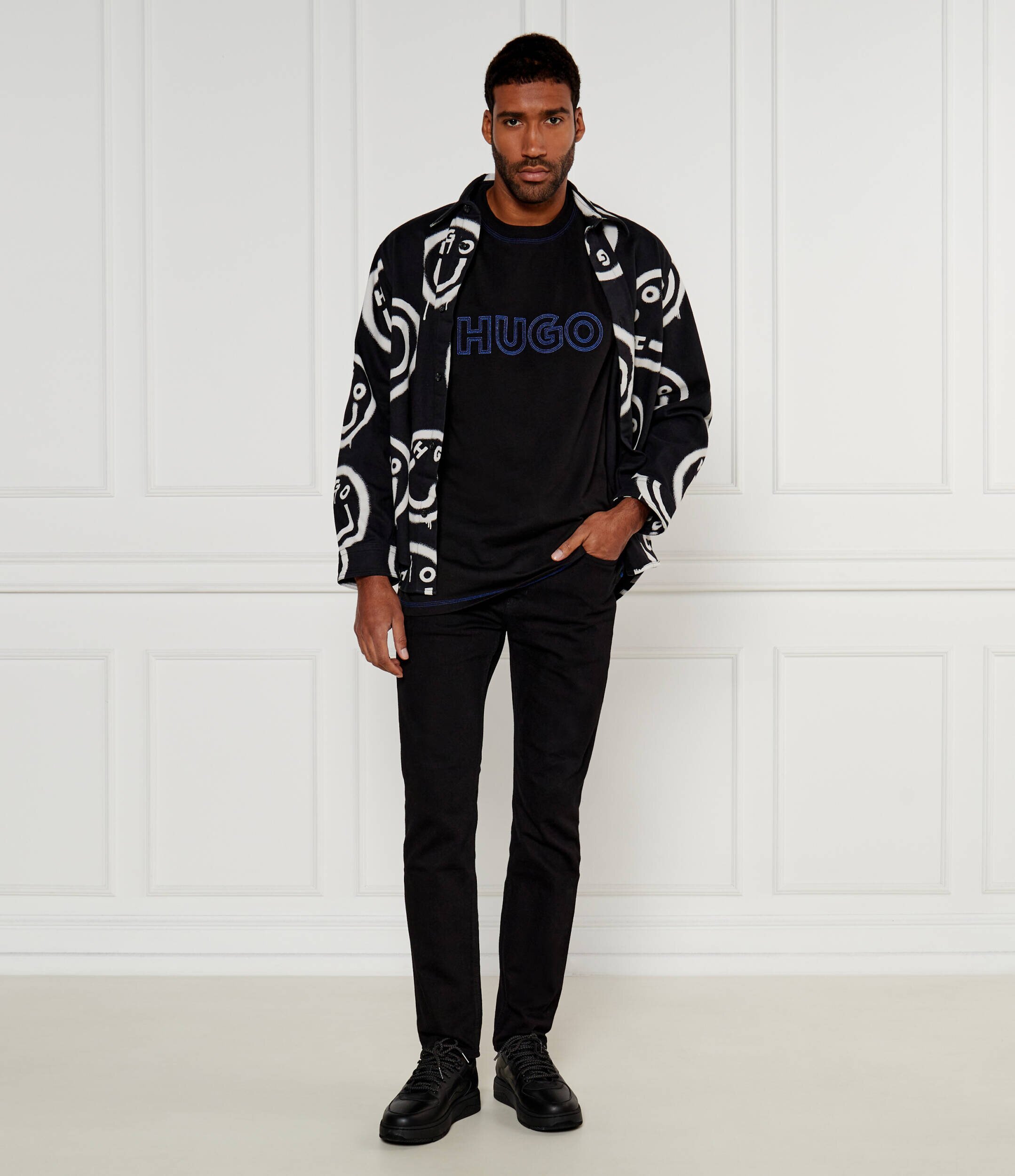 HUGO Blue Tricou Nitlogo | Relaxed fit
