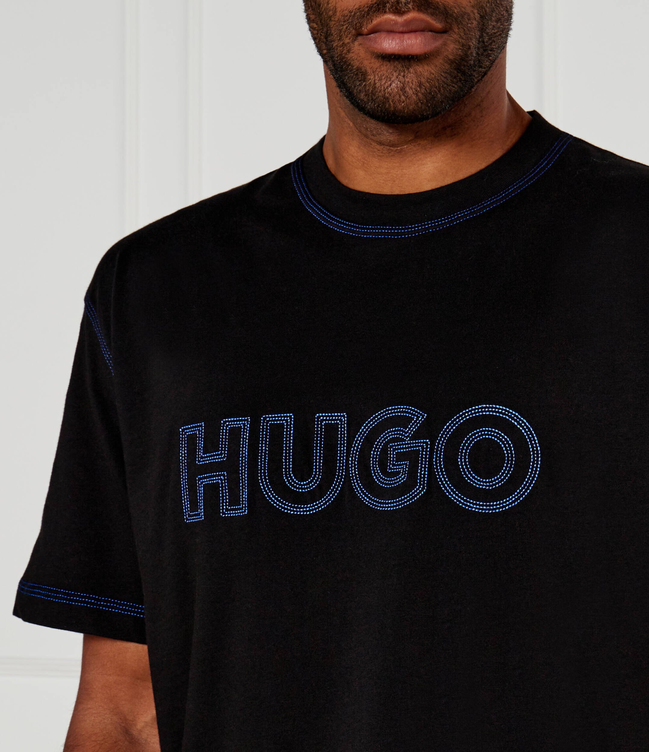 HUGO Blue Tricou Nitlogo | Relaxed fit