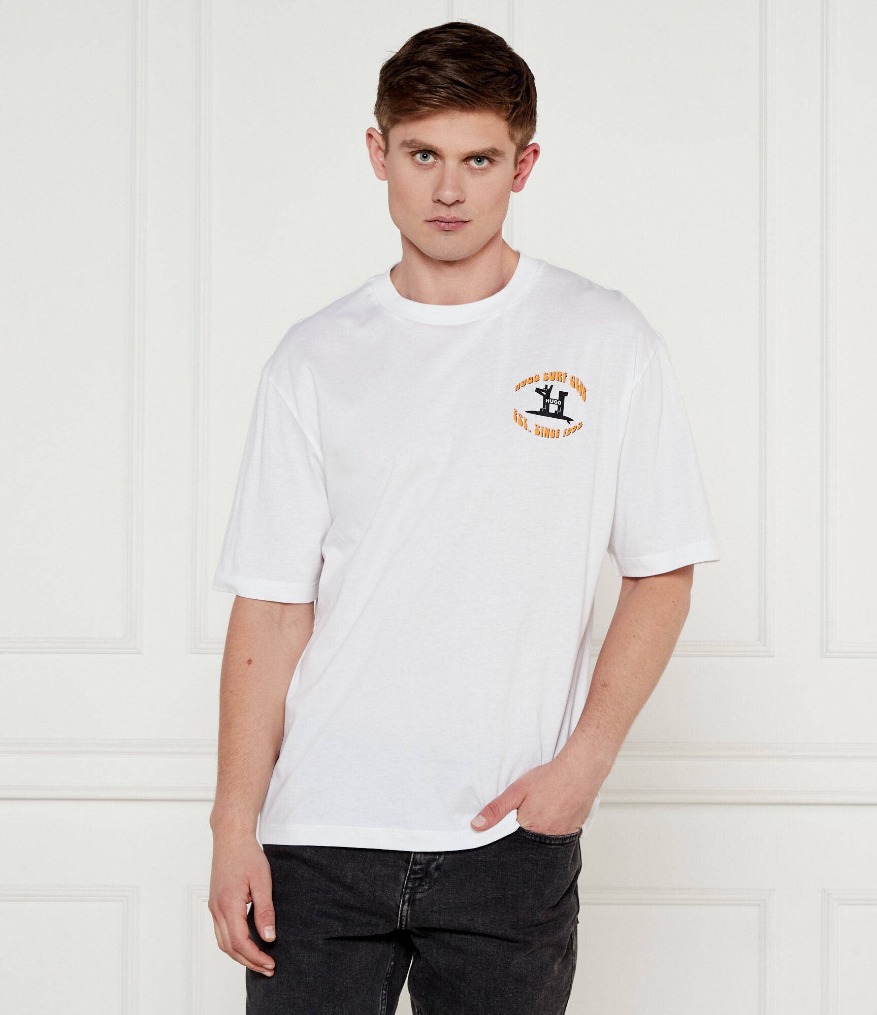 HUGO Blue Tricou Nodiwop | Loose fit