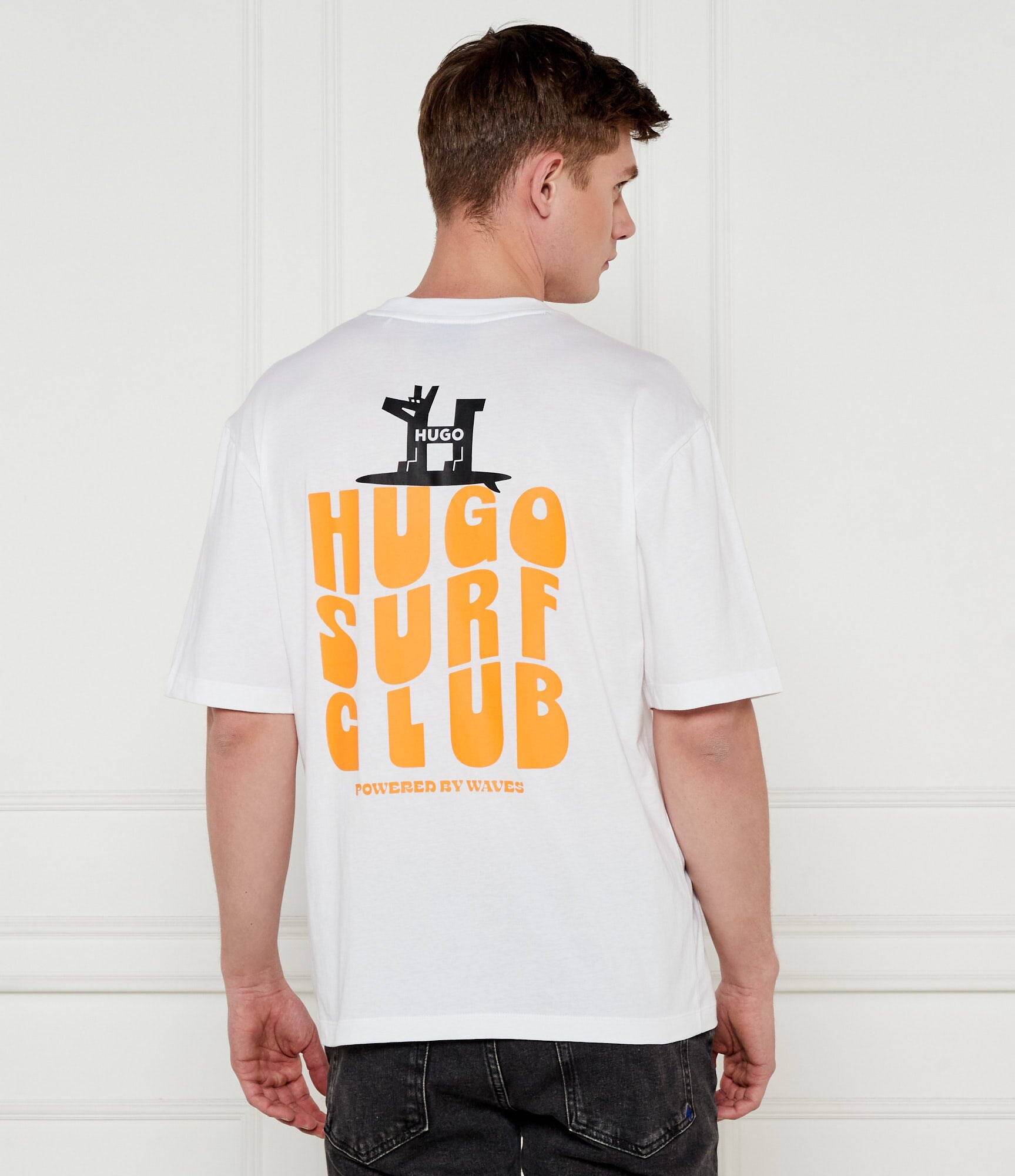 HUGO Blue Tricou Nodiwop | Loose fit
