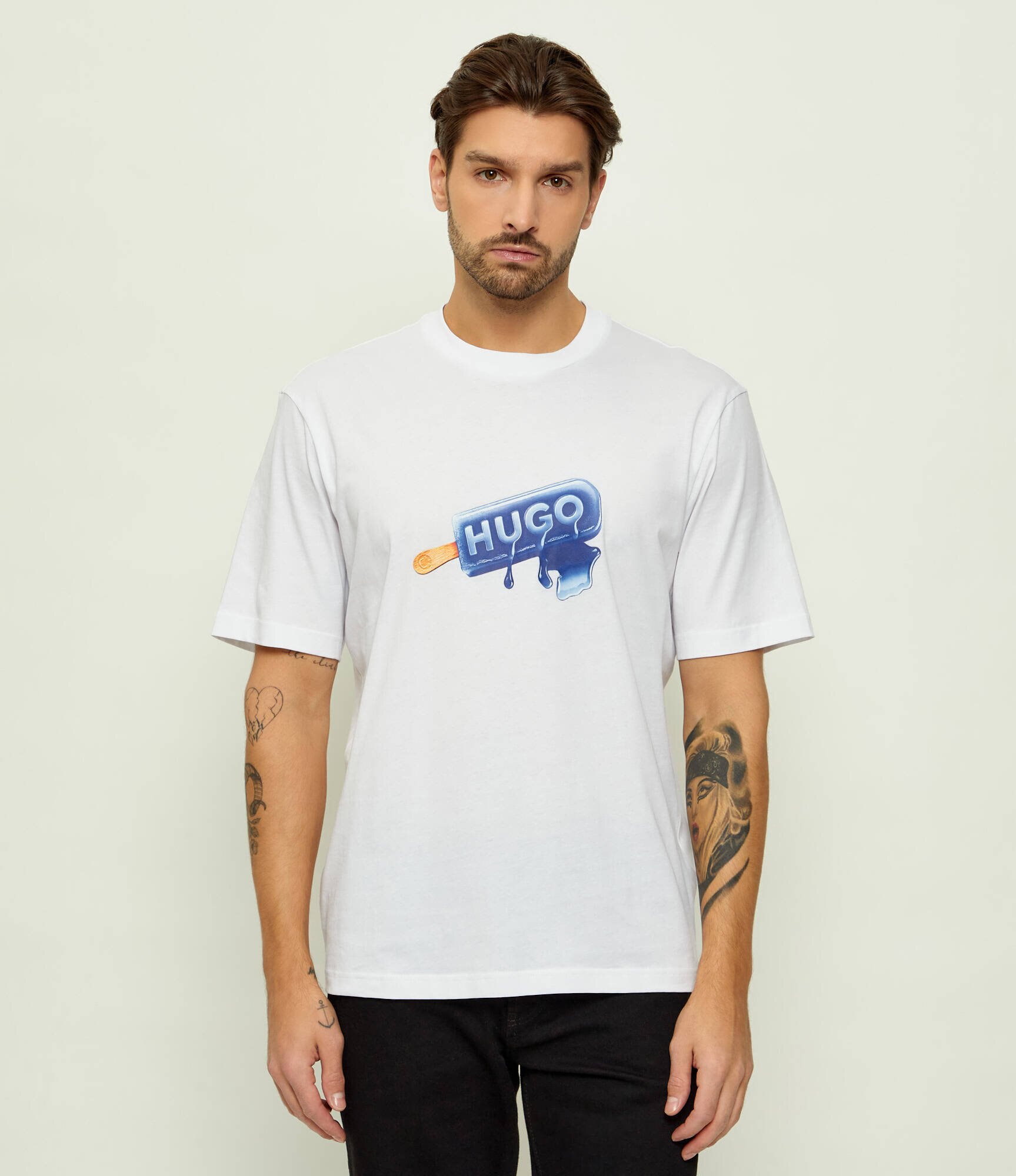 HUGO Blue Tricou Noglasy | regular fit
