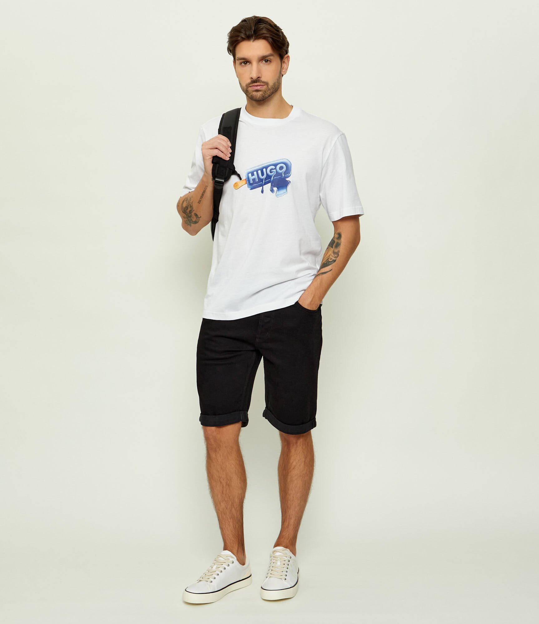 HUGO Blue Tricou Noglasy | regular fit