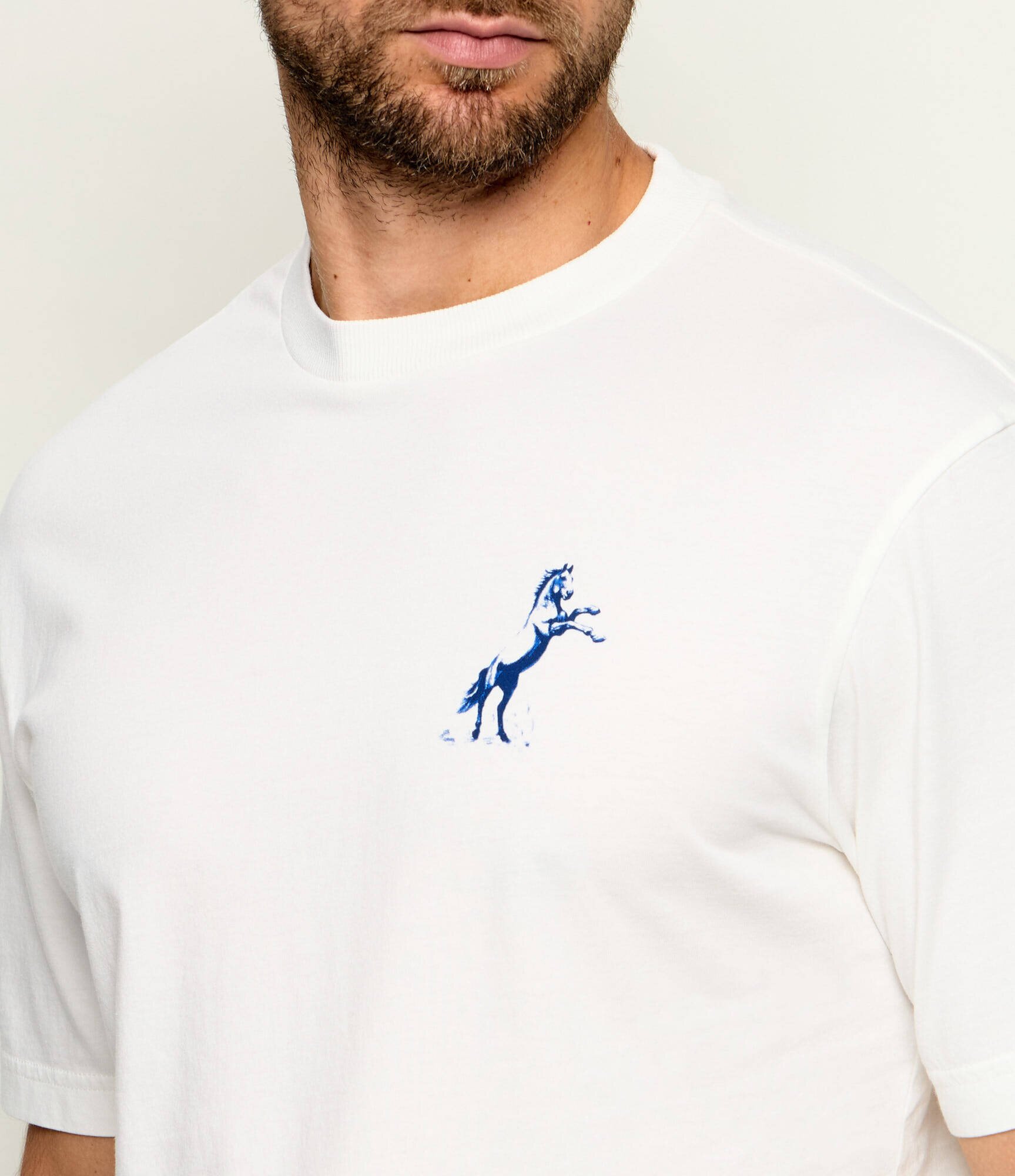 HUGO Blue Tricou Noxwash | regular fit