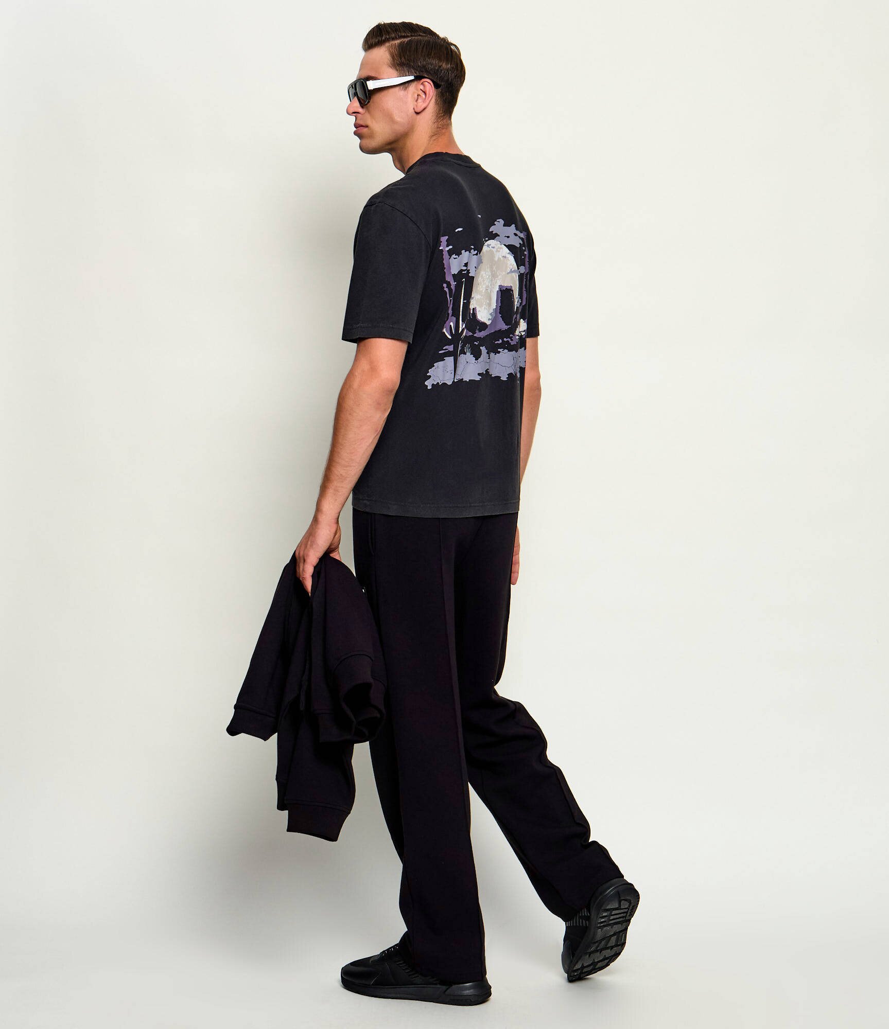 HUGO Blue Tricou Noxwash | regular fit