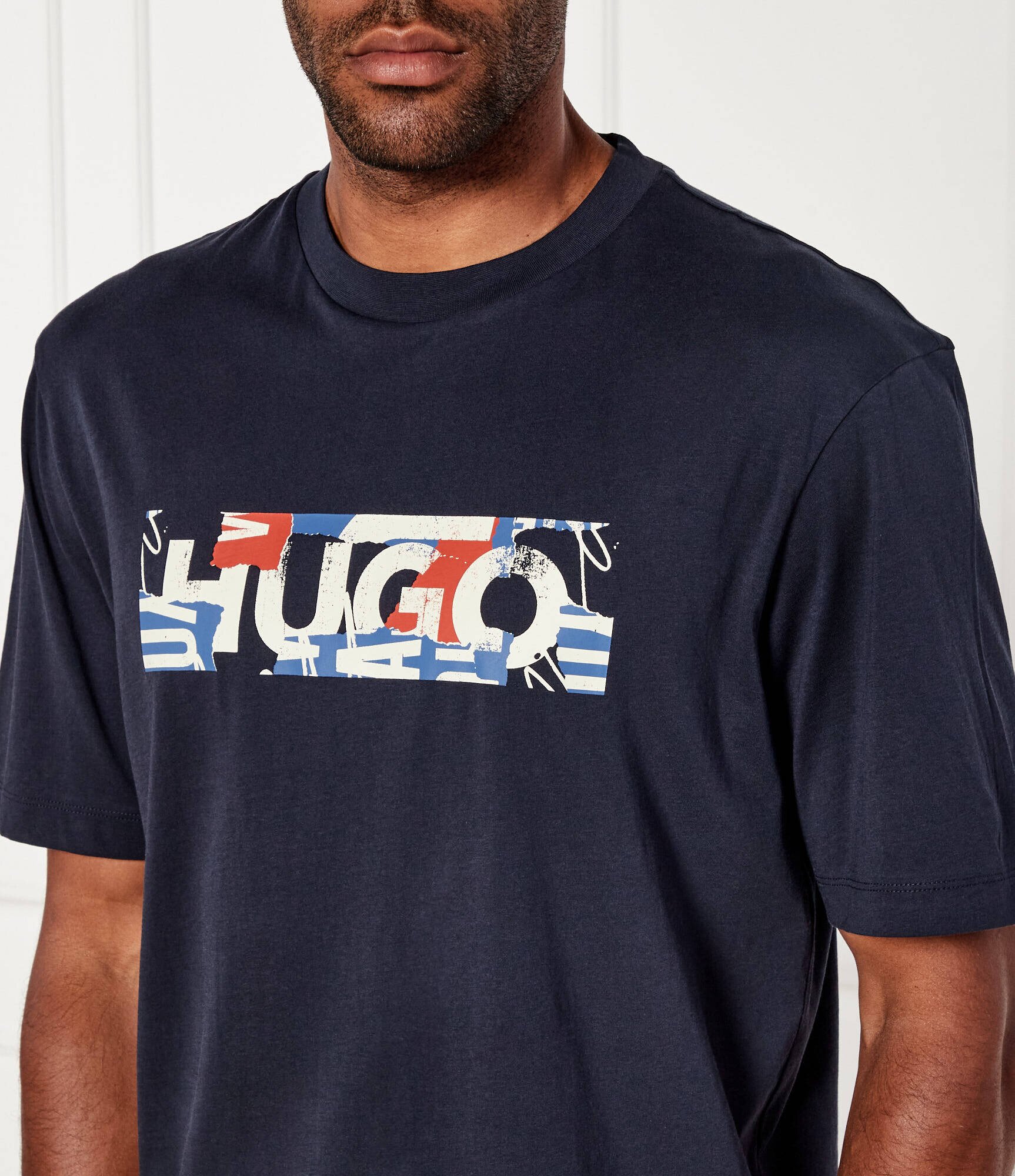 HUGO Blue Tricou Nugix | Loose fit