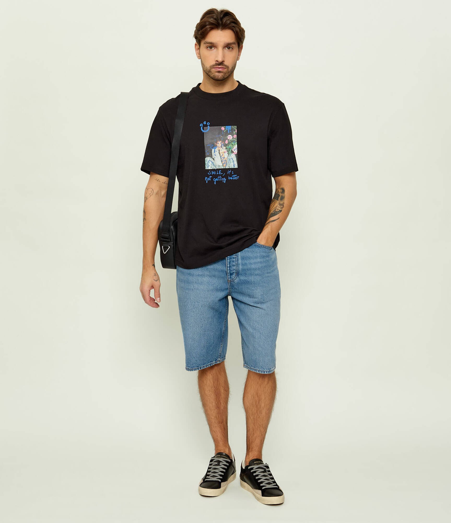 HUGO Blue Tricou Nugobeam | regular fit