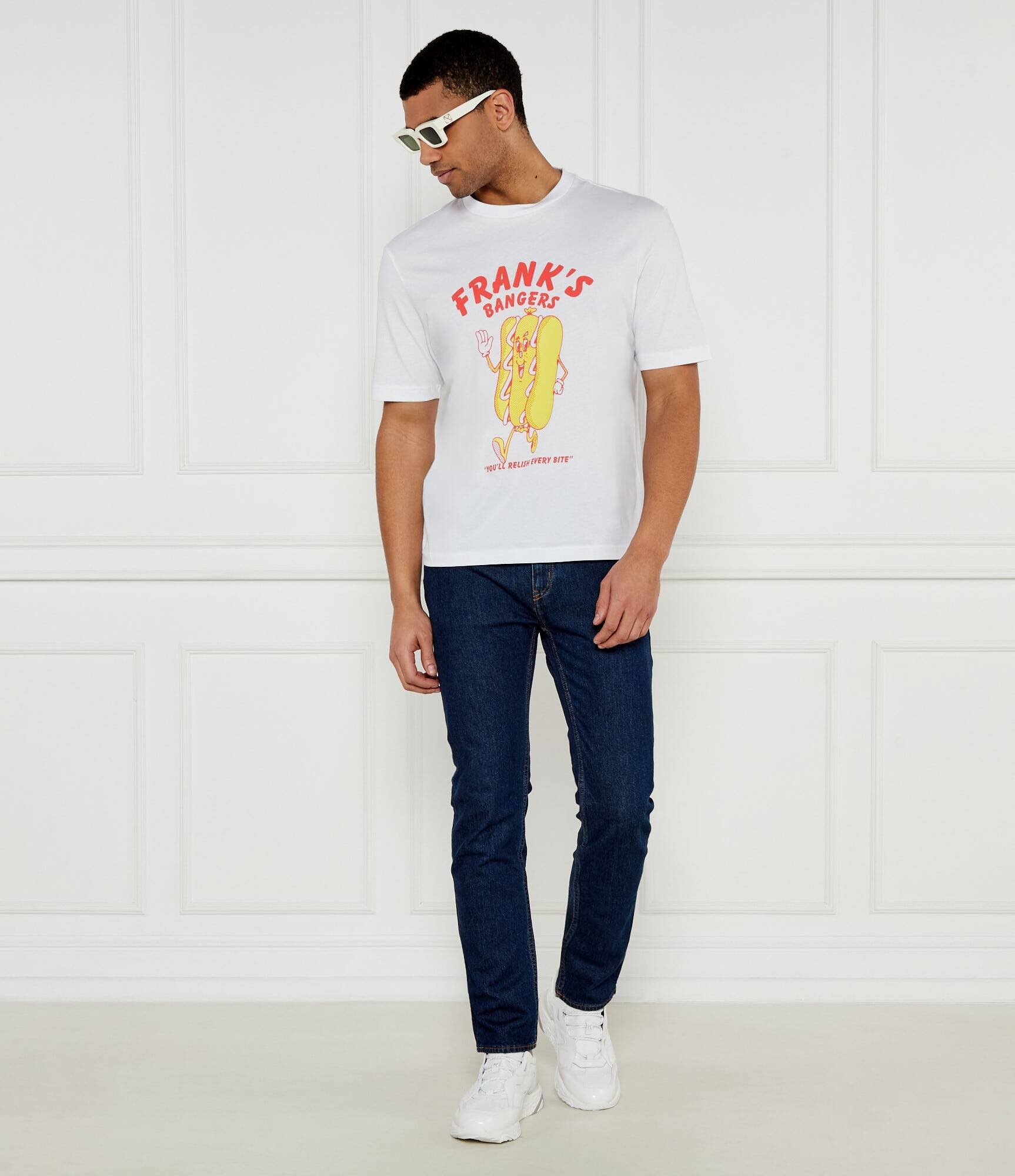 HUGO Blue Tricou Nugotacos | Regular Fit