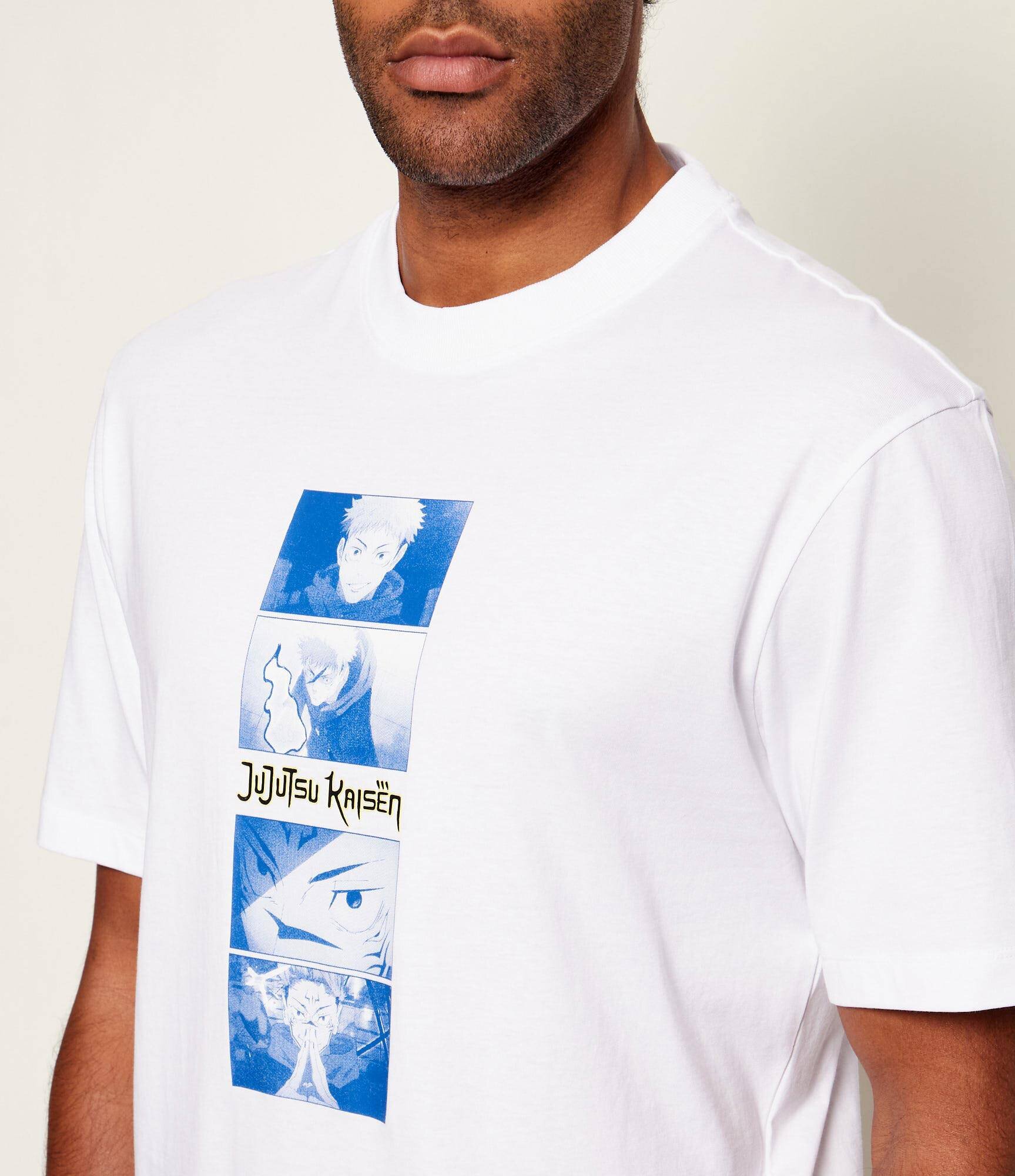 HUGO Blue Tricou Nuley_JJK Hugo x Jujutsu Kaisen | regular fit
