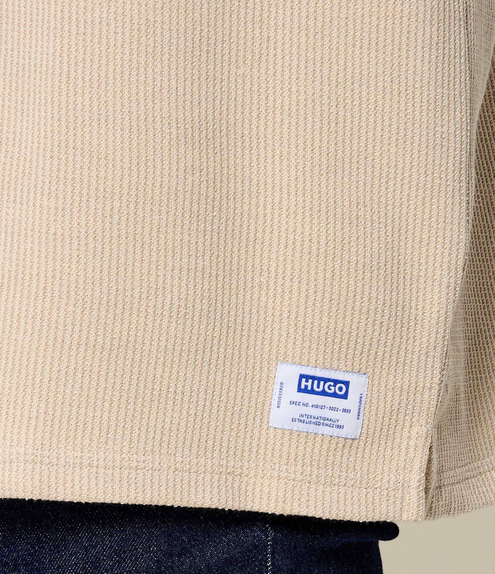 HUGO Blue Tricou Nuwaffle | Loose fit
