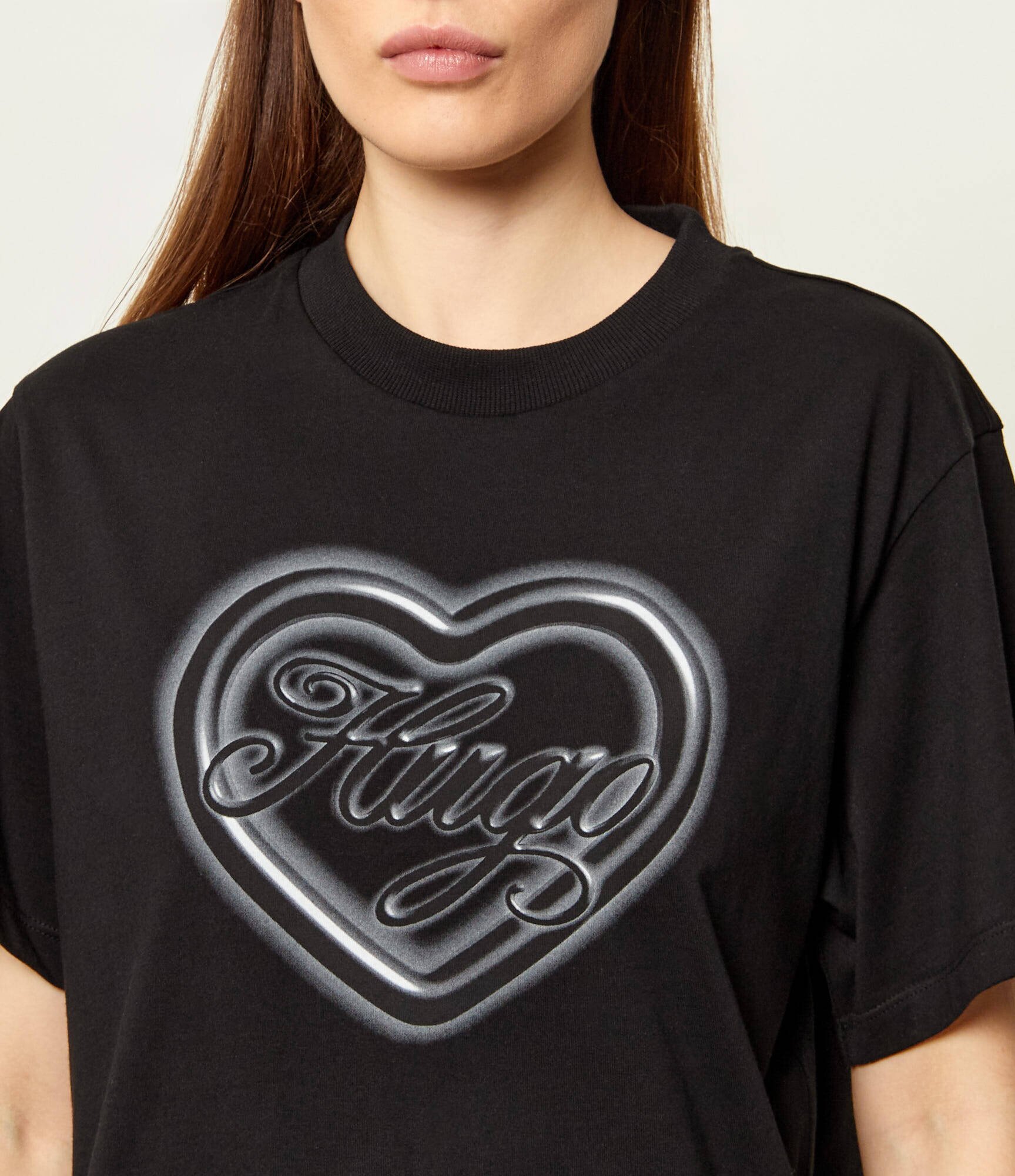 HUGO Blue Tricou Vintage | Relaxed fit