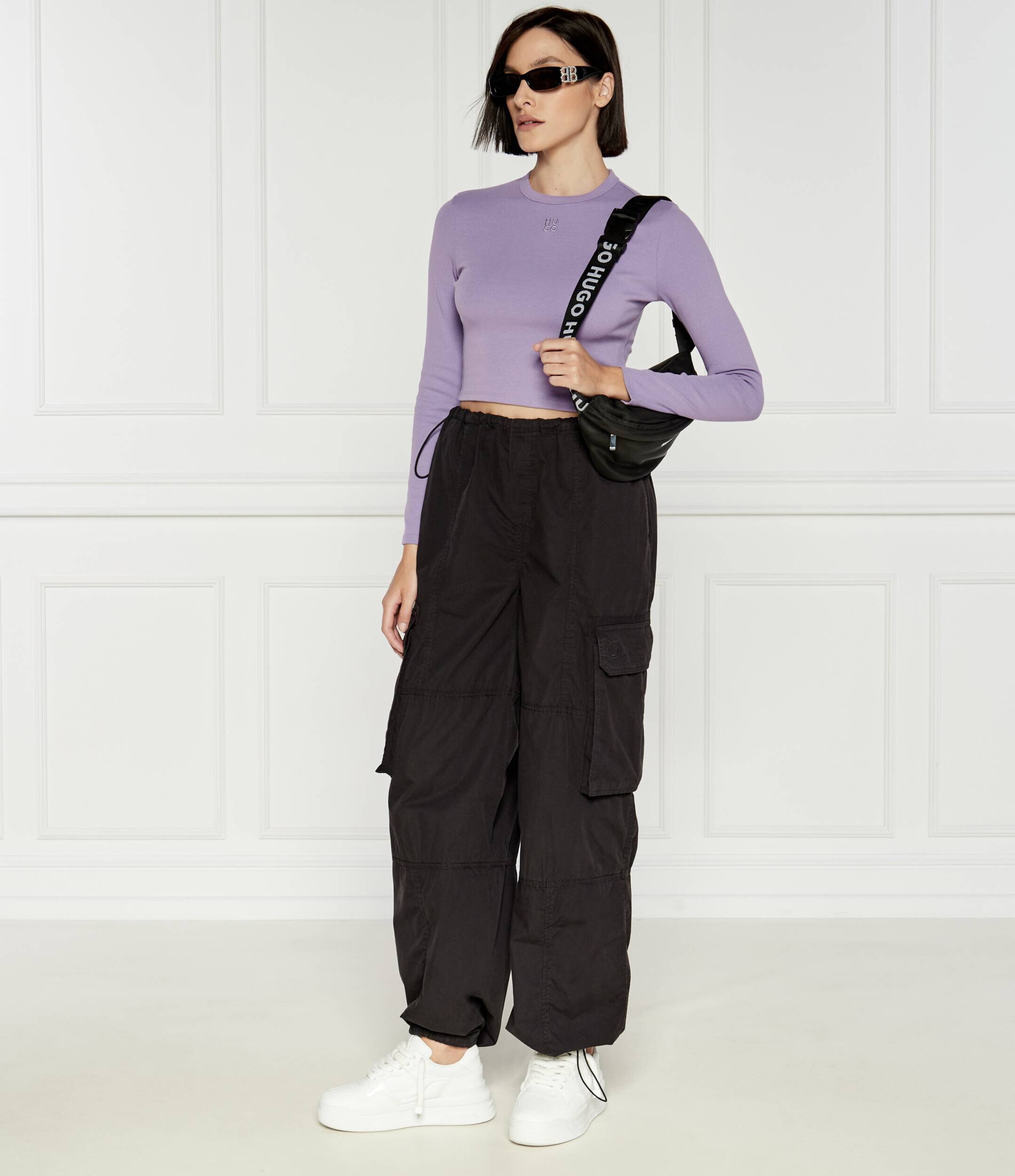 Hugo Bluză Dafilomena_3 | Cropped Fit