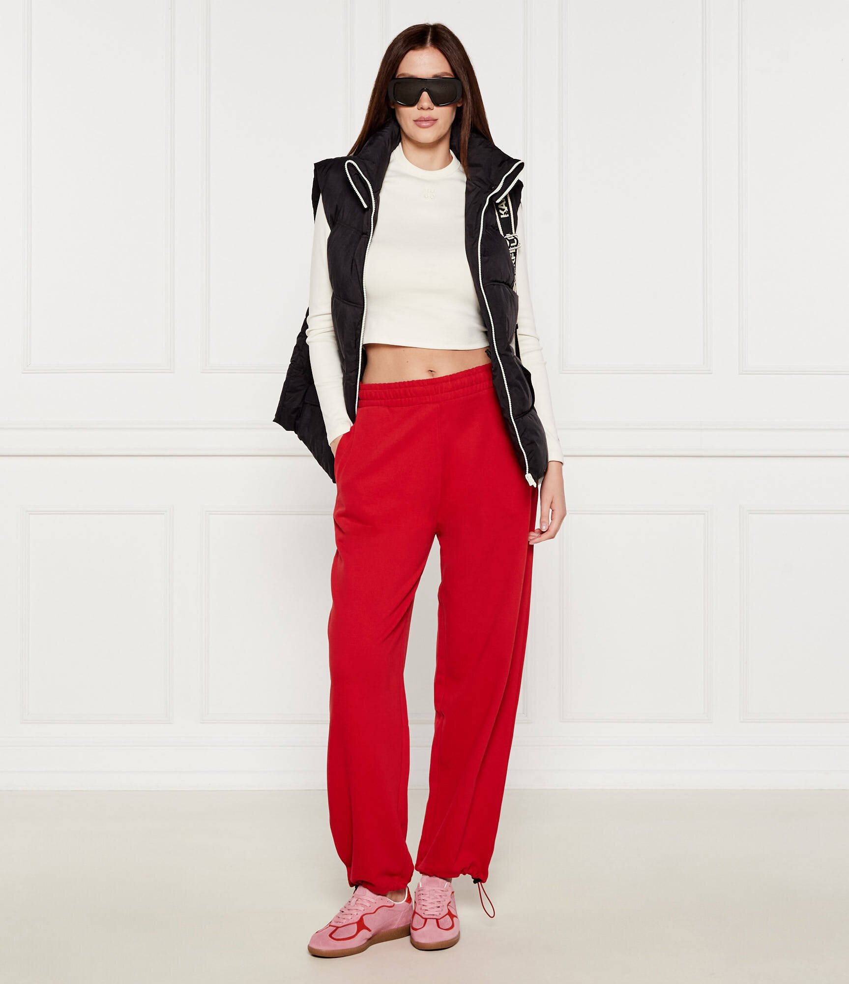 Hugo Bluză Dafilomena | Cropped Fit