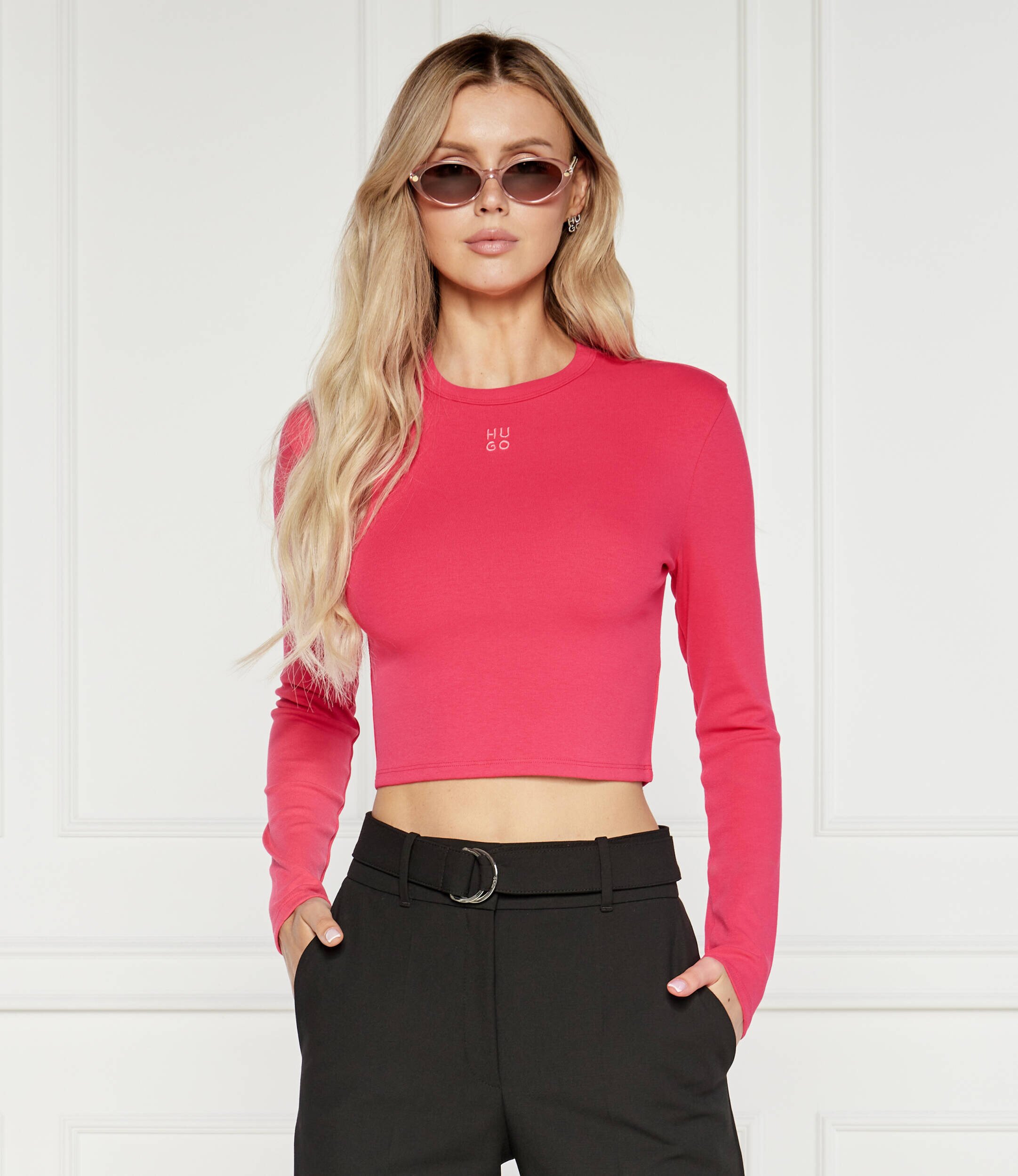 Hugo Bluză DAFILOMENA | Cropped Fit