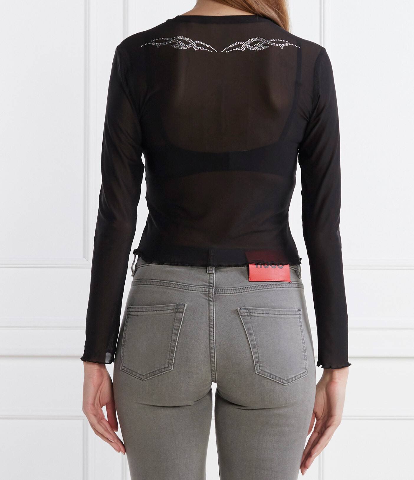 Hugo Bluză Darocka | Cropped Fit