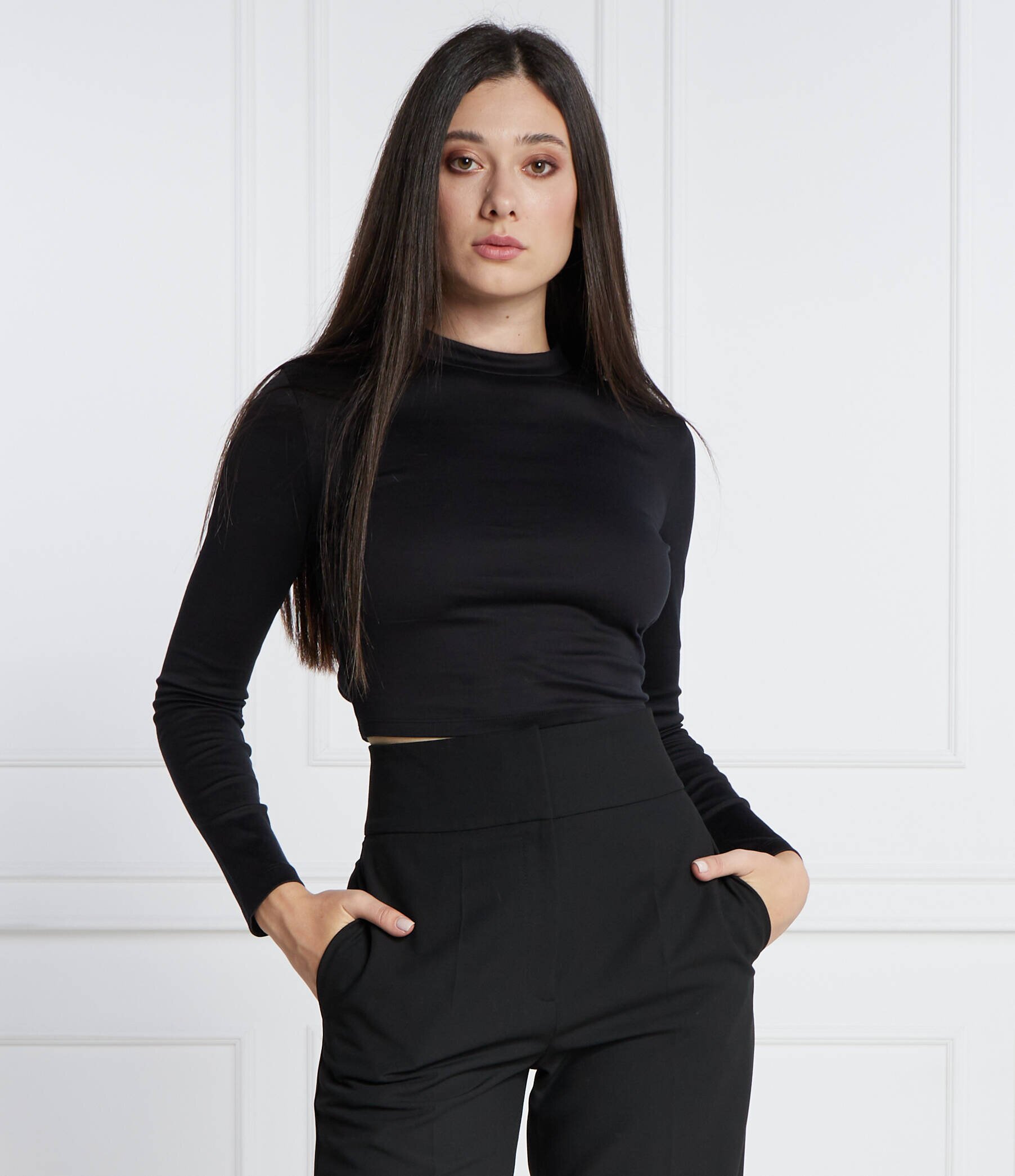Hugo Bluză Dephaia | Cropped Fit