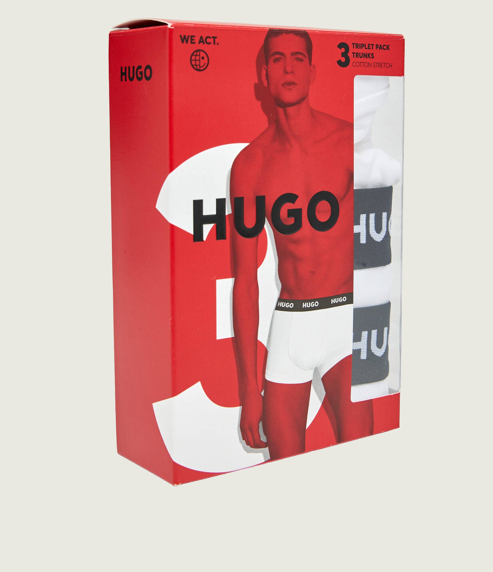 Hugo Bodywear Chiloți boxer 3-pack TRUNK TRIPLET PACK