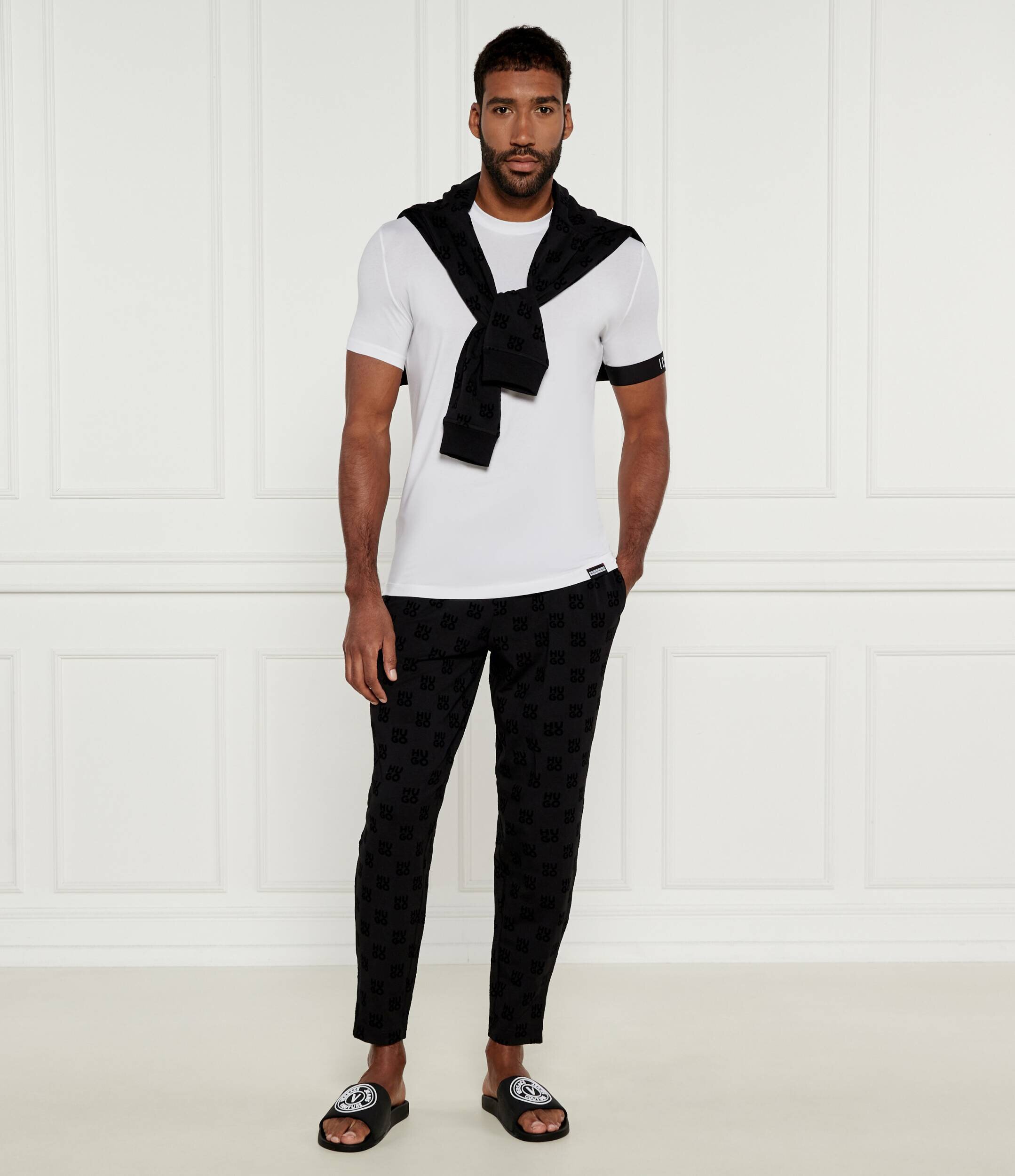 Hugo Bodywear Pantaloni de pijama Flock AOP | Regular Fit