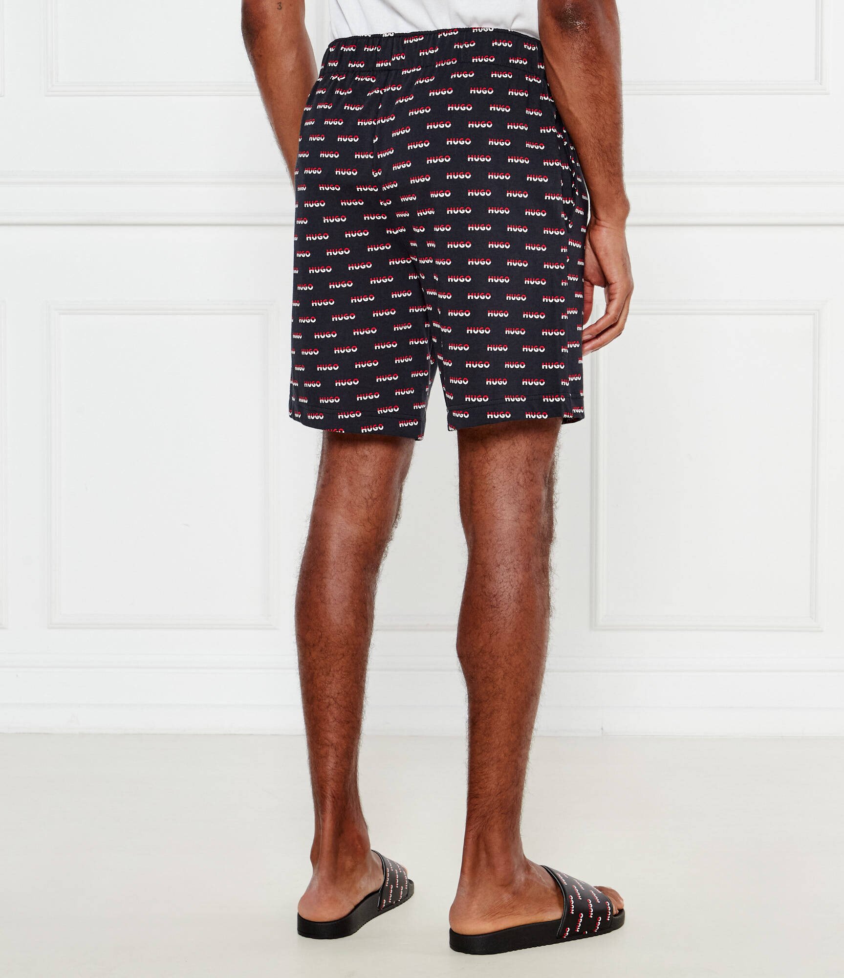Hugo Bodywear Pantaloni scurți de pijama SPLIT LOGO | Regular Fit