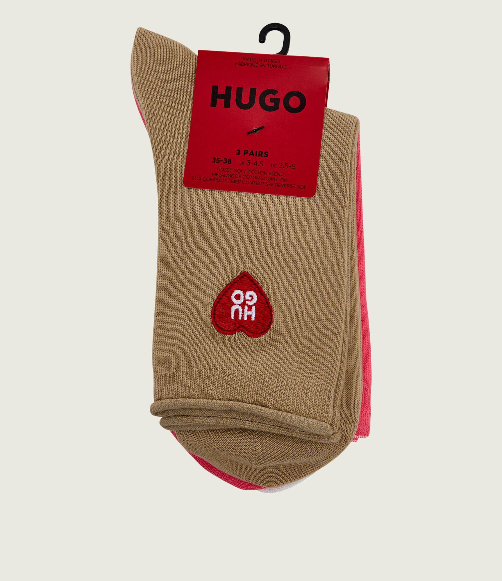 Hugo Bodywear Șosete 3-pack 3P QS HEART CC
