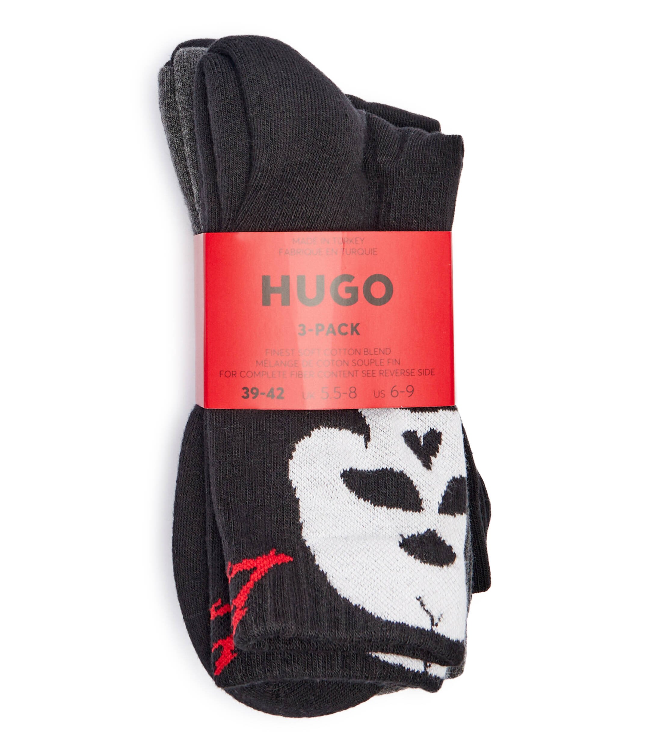 Hugo Bodywear Șosete 3-pack 3P QS RIB SKULL CC