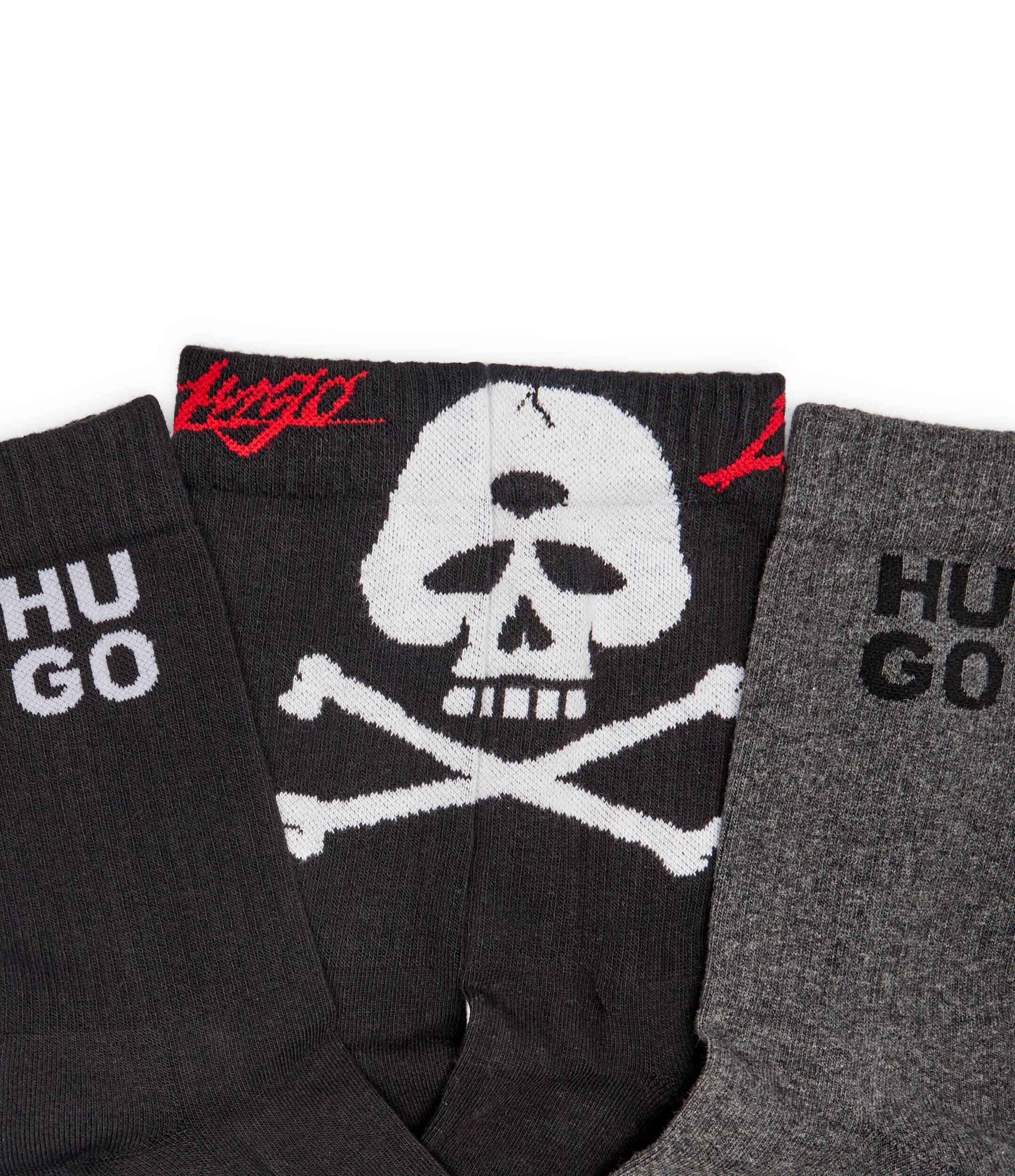 Hugo Bodywear Șosete 3-pack 3P QS RIB SKULL CC
