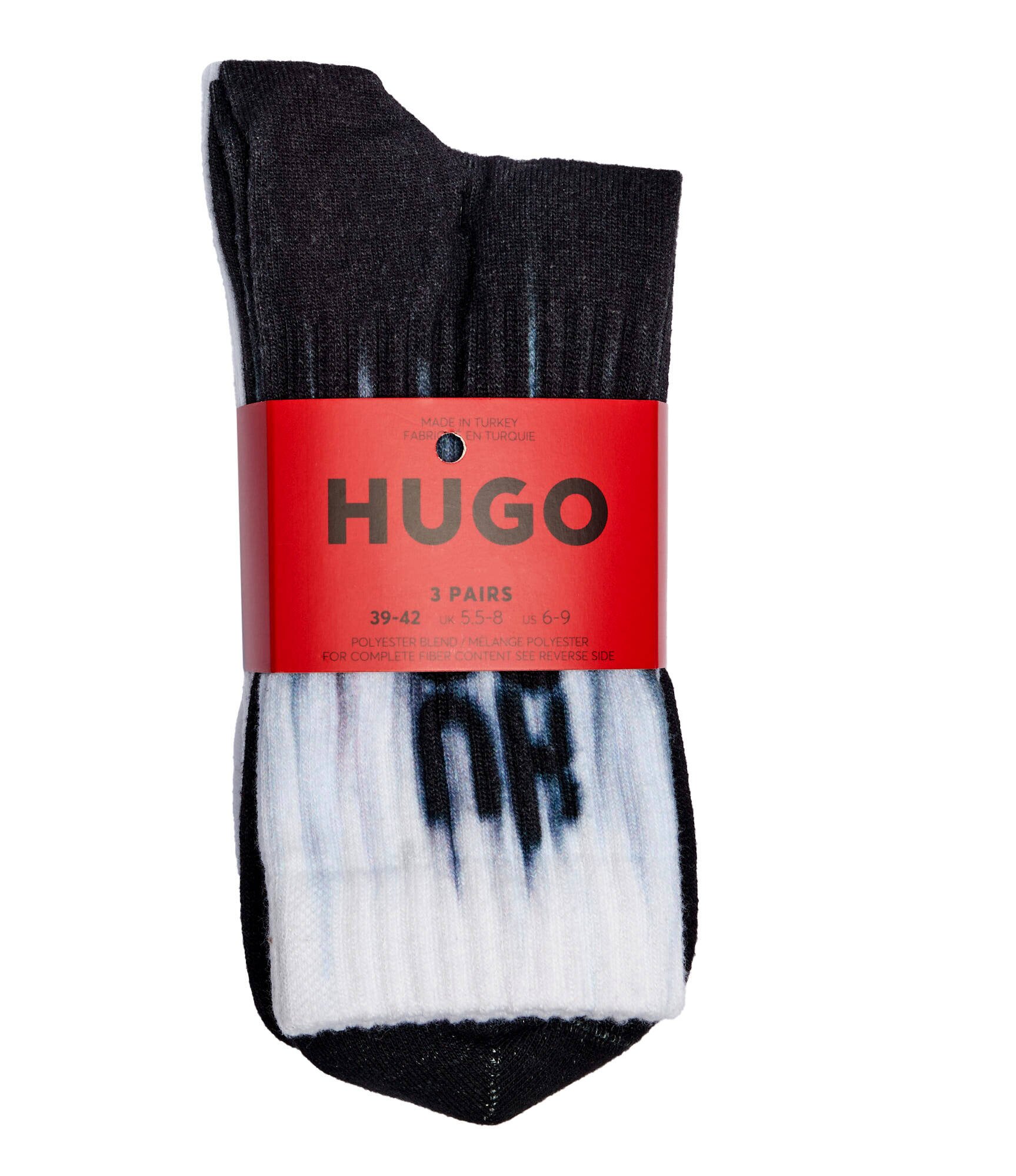 Hugo Bodywear Șosete 3-pack 3P QS RIB SMOKEY PES