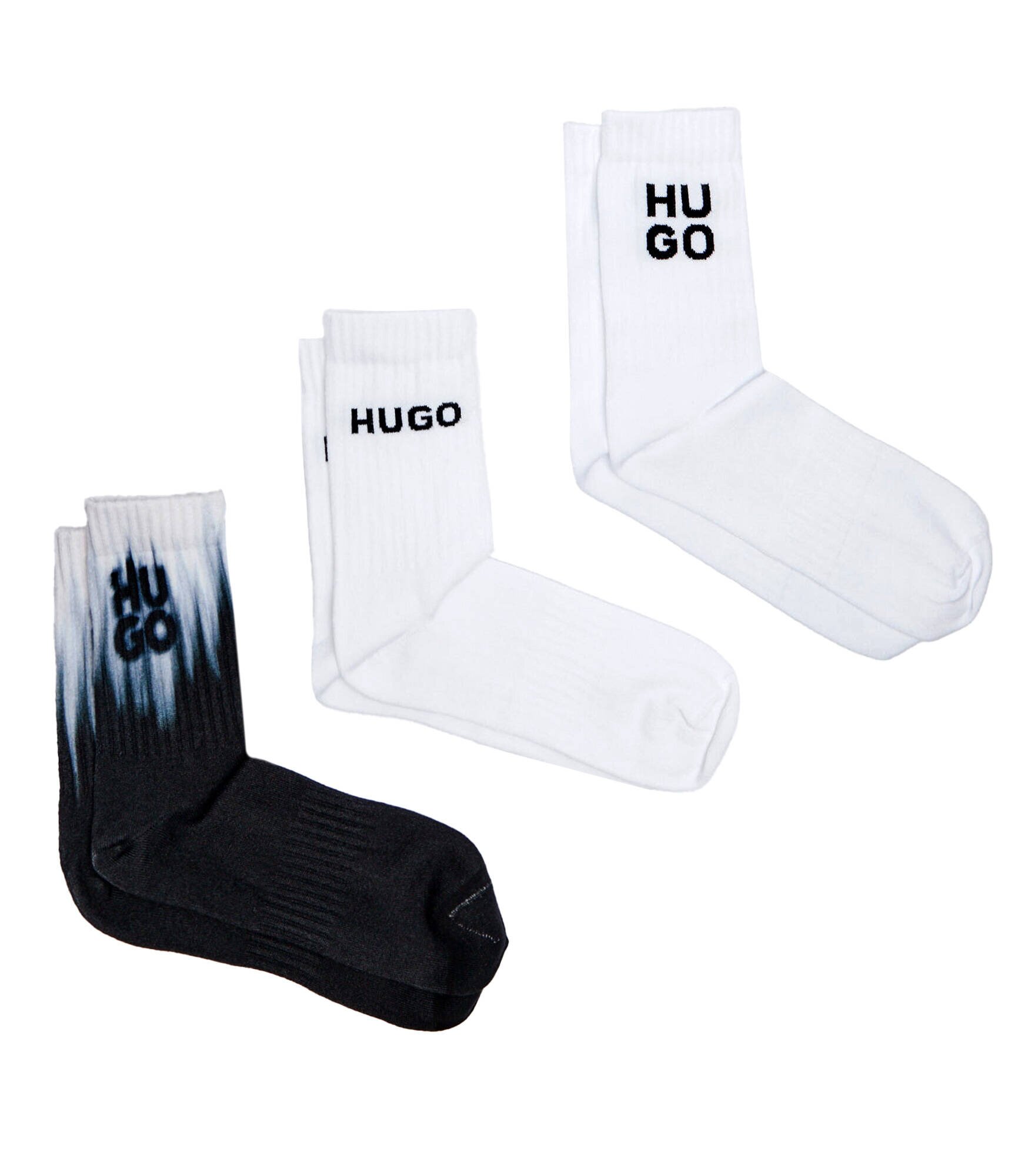 Hugo Bodywear Șosete 3-pack 3P QS RIB SMOKEY PES