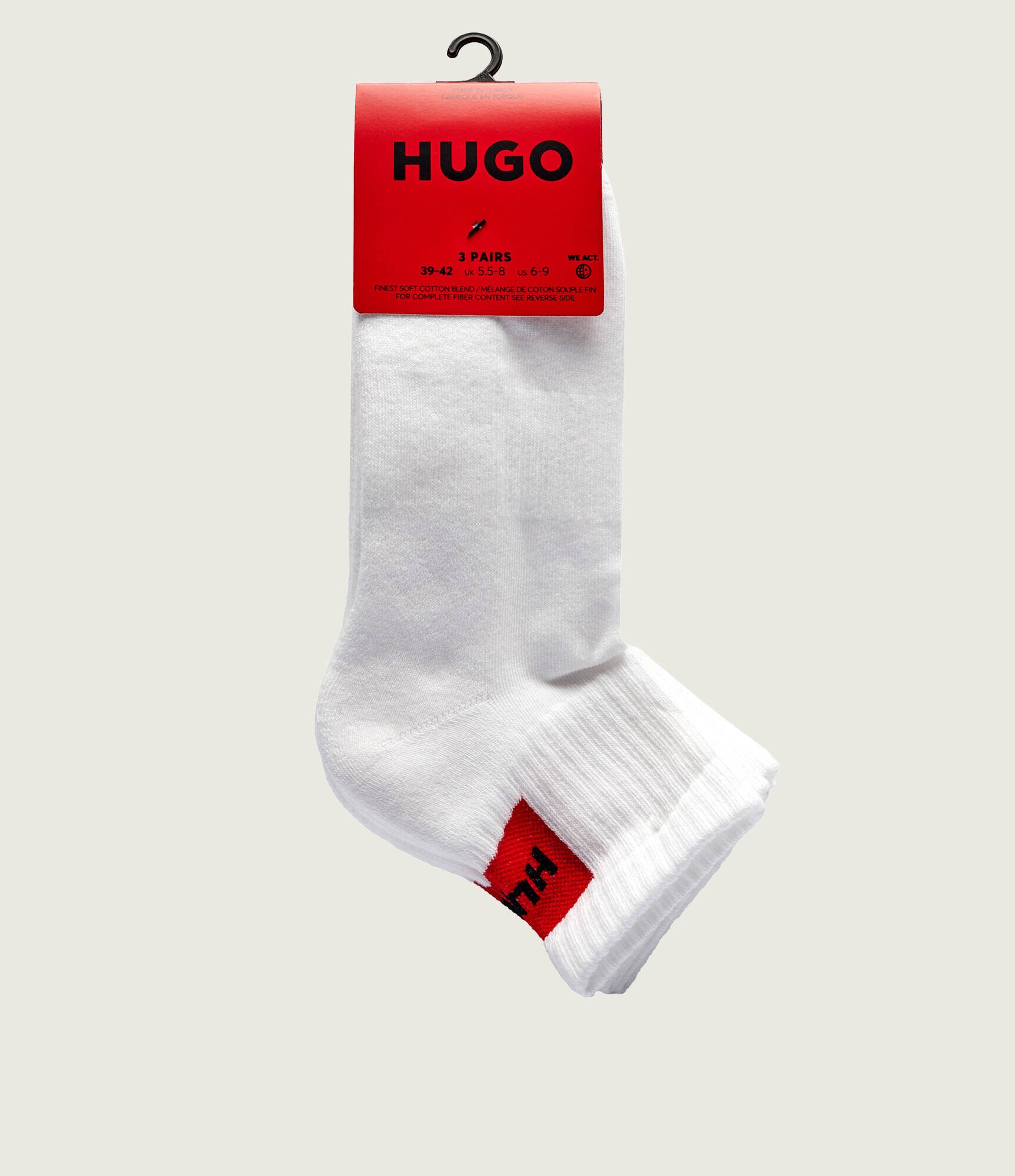 Hugo Bodywear Șosete 3-pack 3P SH RIB LABEL CC