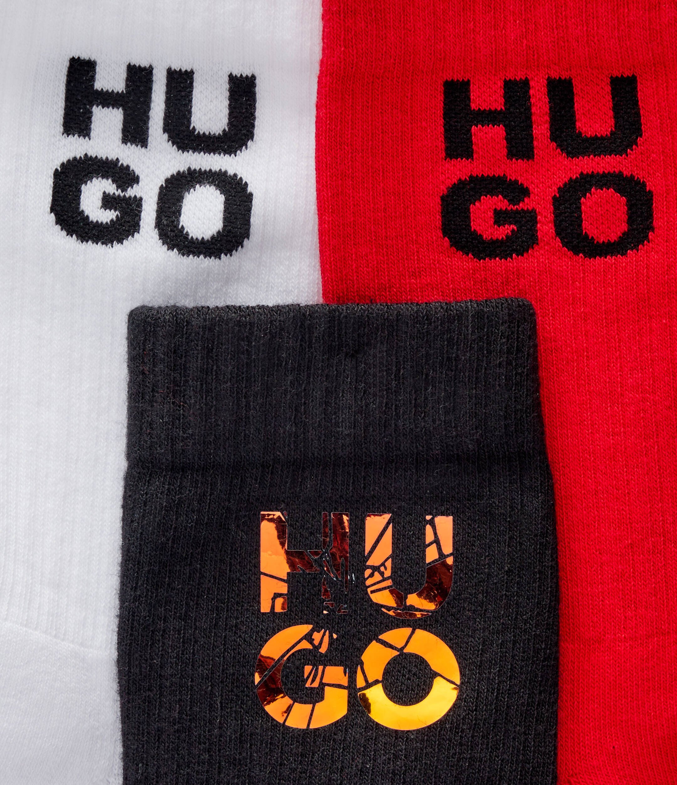 Hugo Bodywear Șosete 3-pack QS RIB HOLO CC