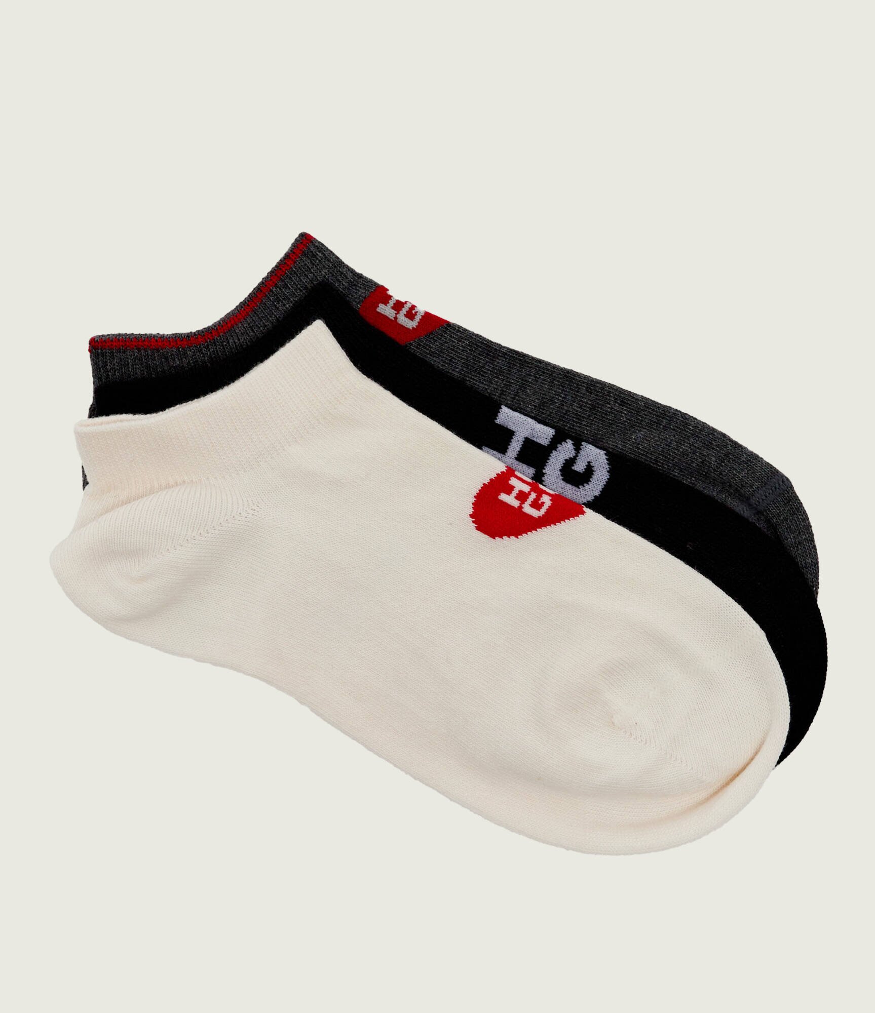Hugo Bodywear Șosete/tălpici 3 pack AS Heart Logo CC