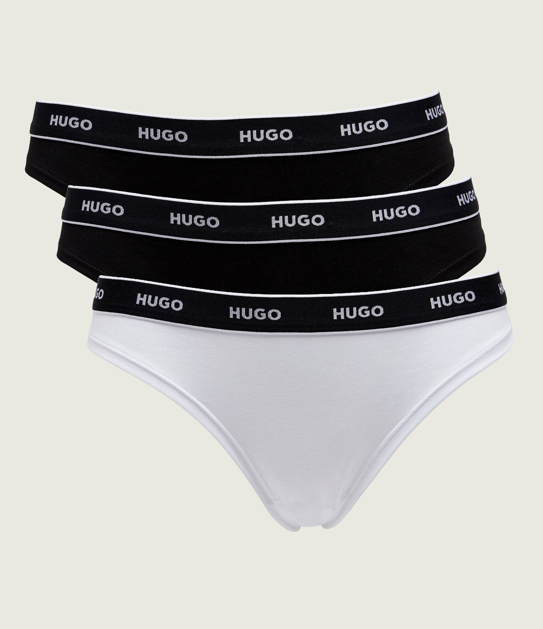 Hugo Bodywear Tanga 3-pack | stretch