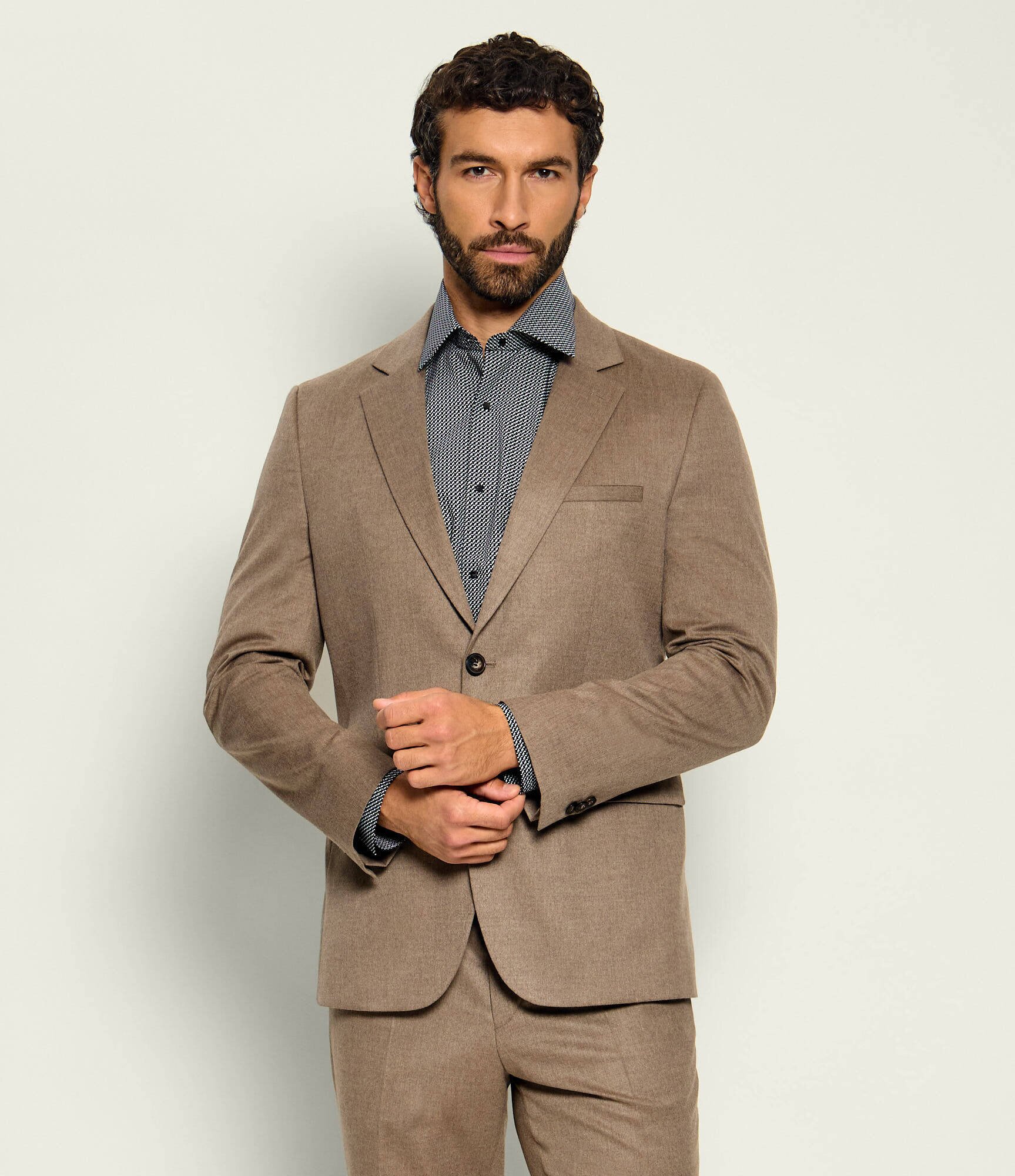 Hugo Costum Arti-Hesten253X | Extra slim fit cu adaos de lână