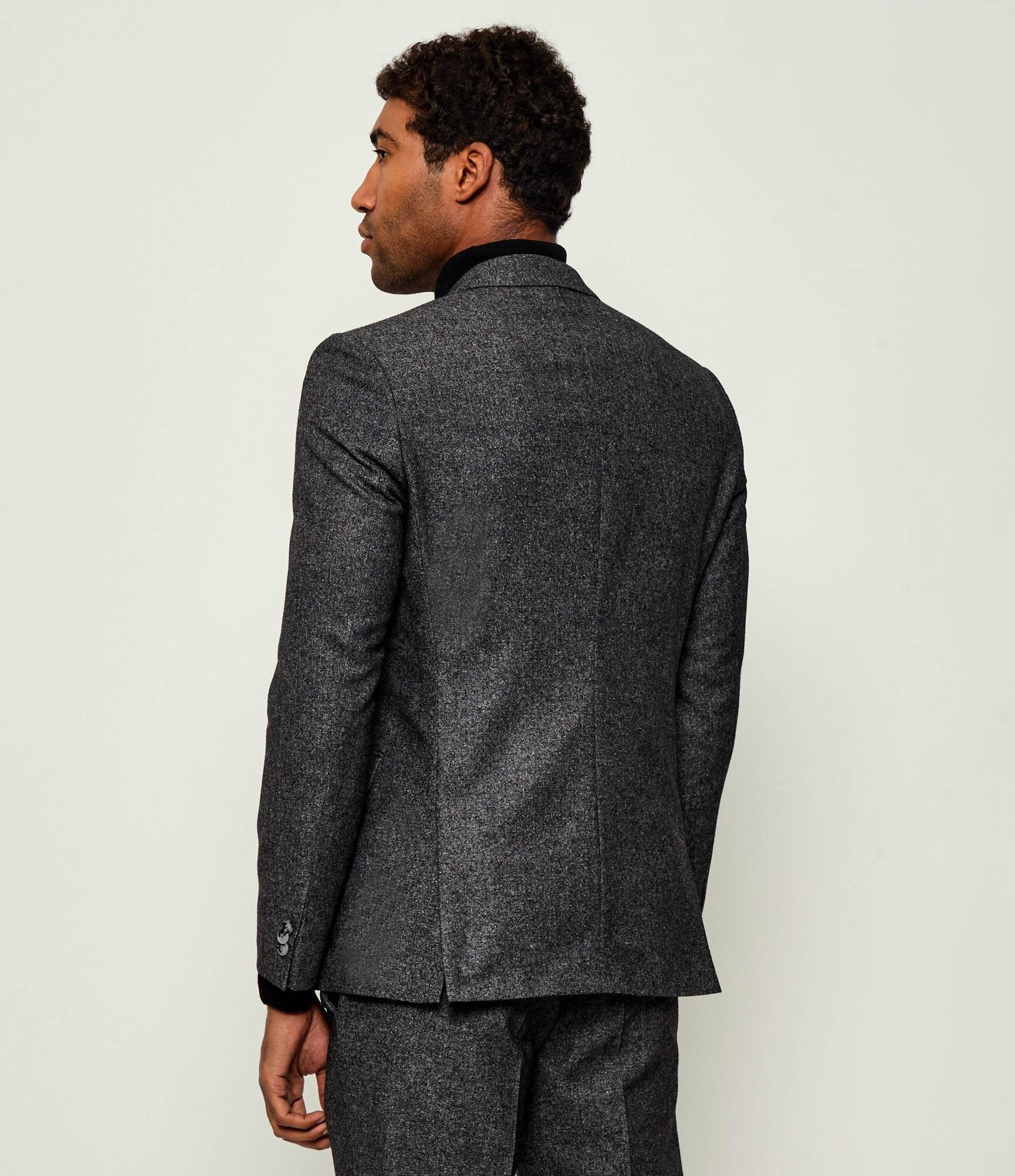 Hugo De lână costum Arti-Hesten | Extra slim fit cu adaos de mătase