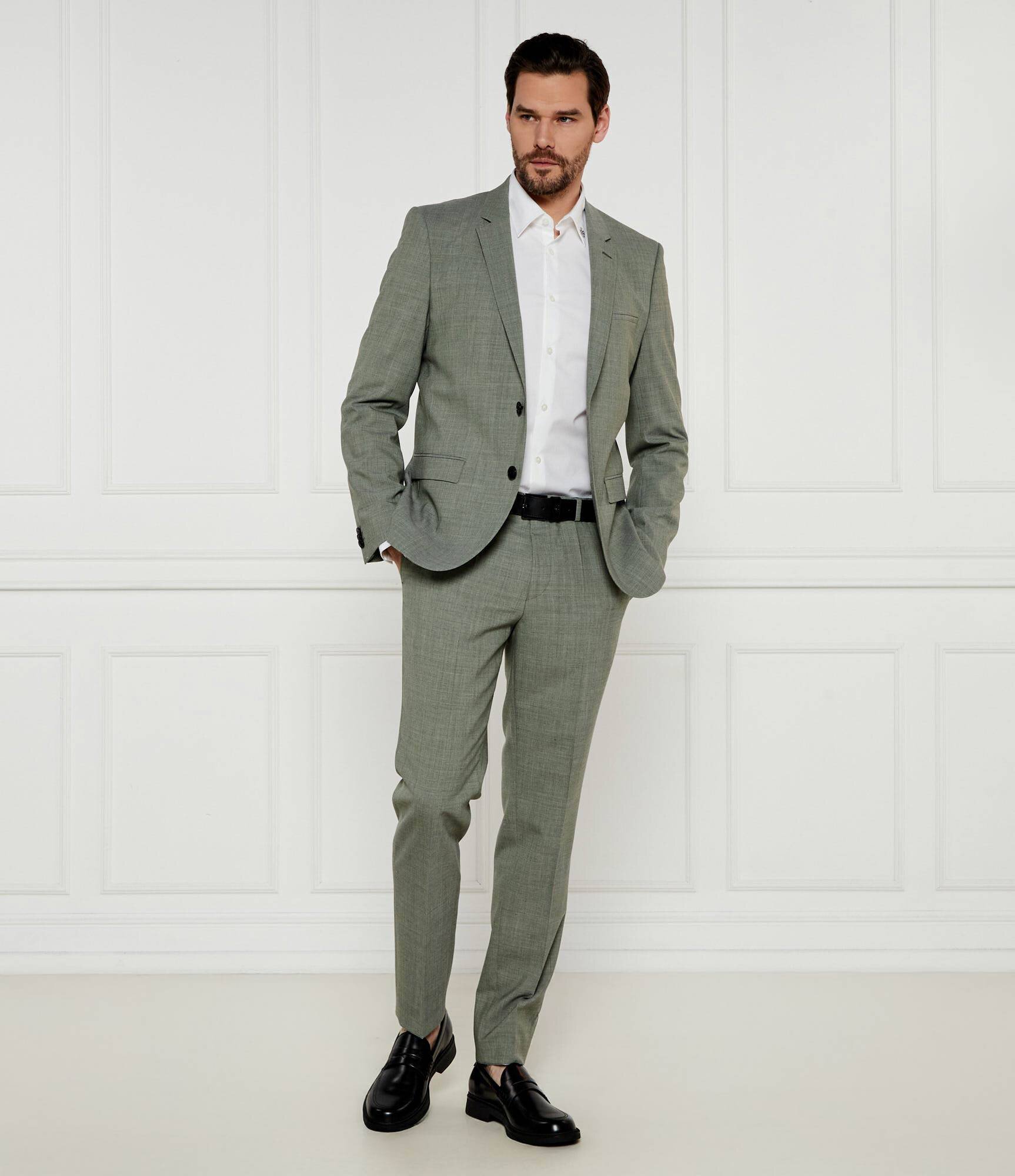 Hugo De lână costum Arti/Hesten232X | Extra slim fit