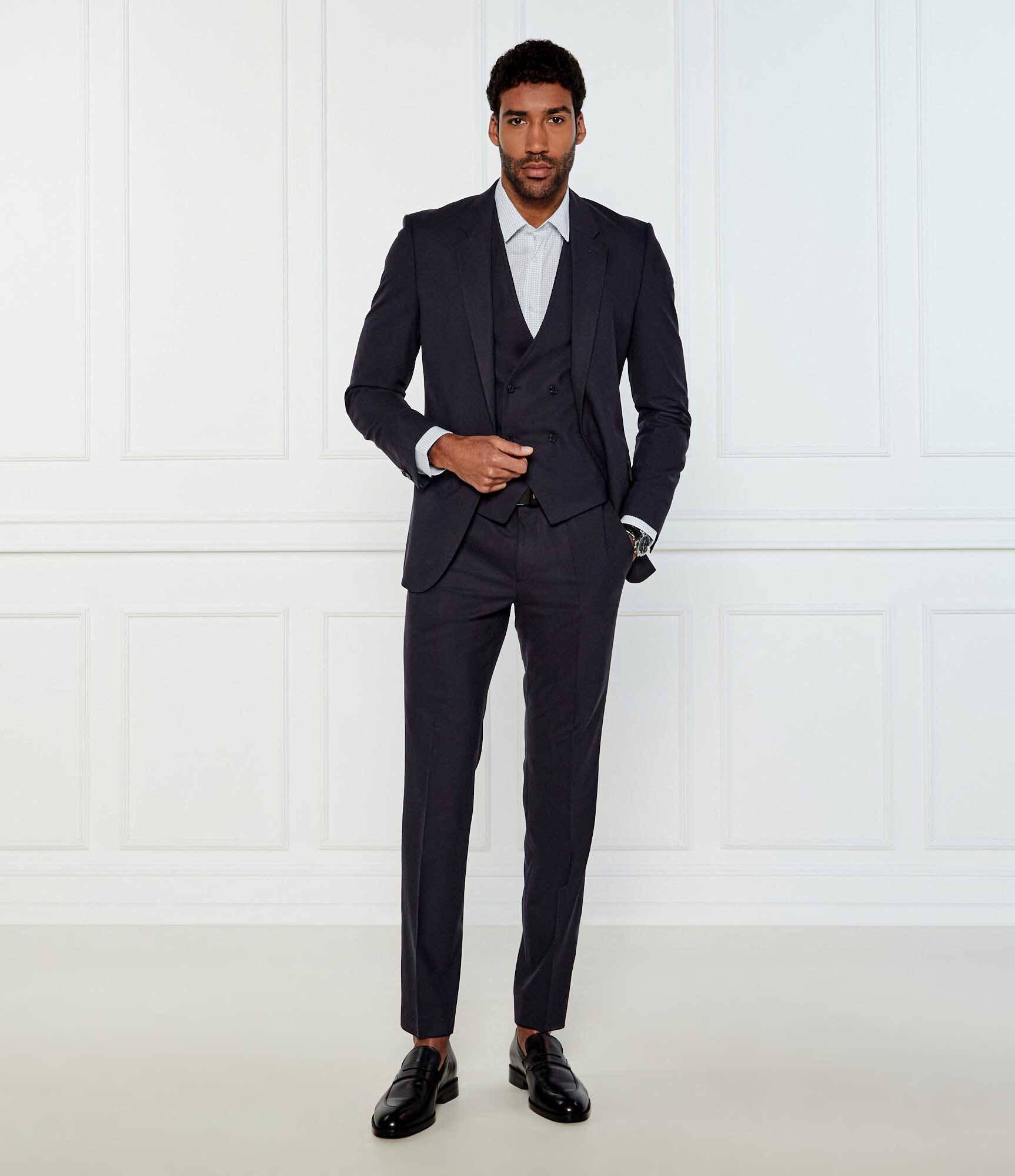 Hugo De lână costum Arti/Hesten242V1X | Extra slim fit