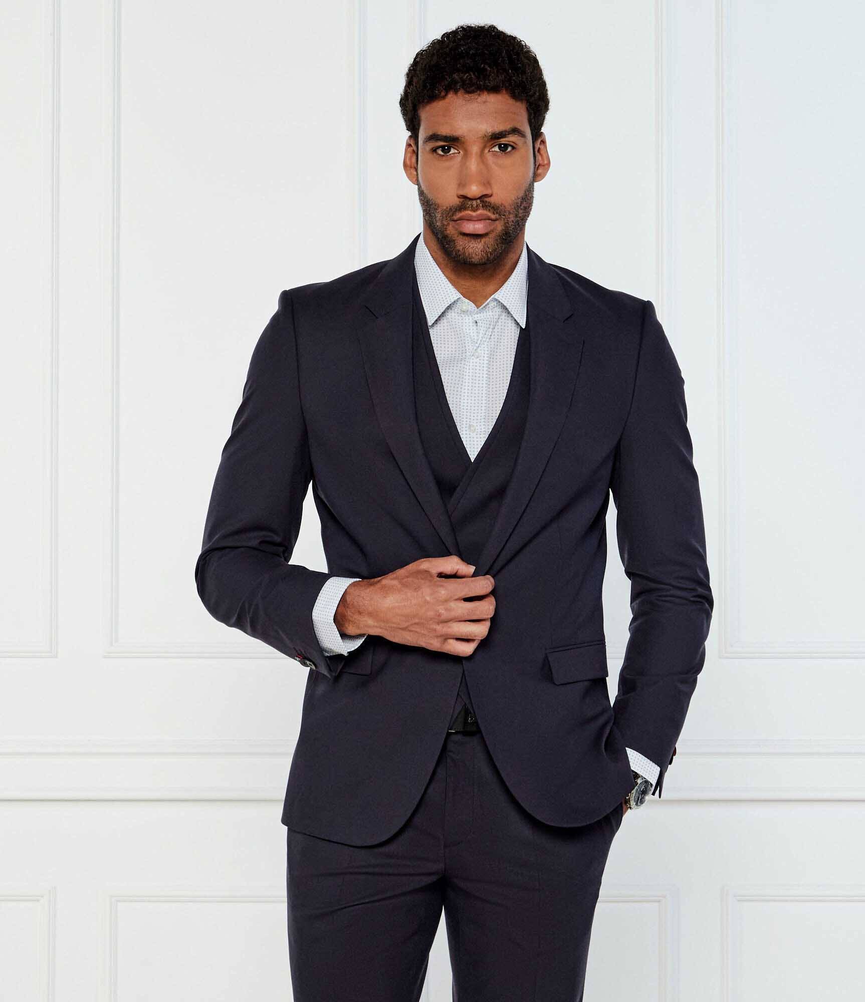 Hugo De lână costum Arti/Hesten242V1X | Extra slim fit