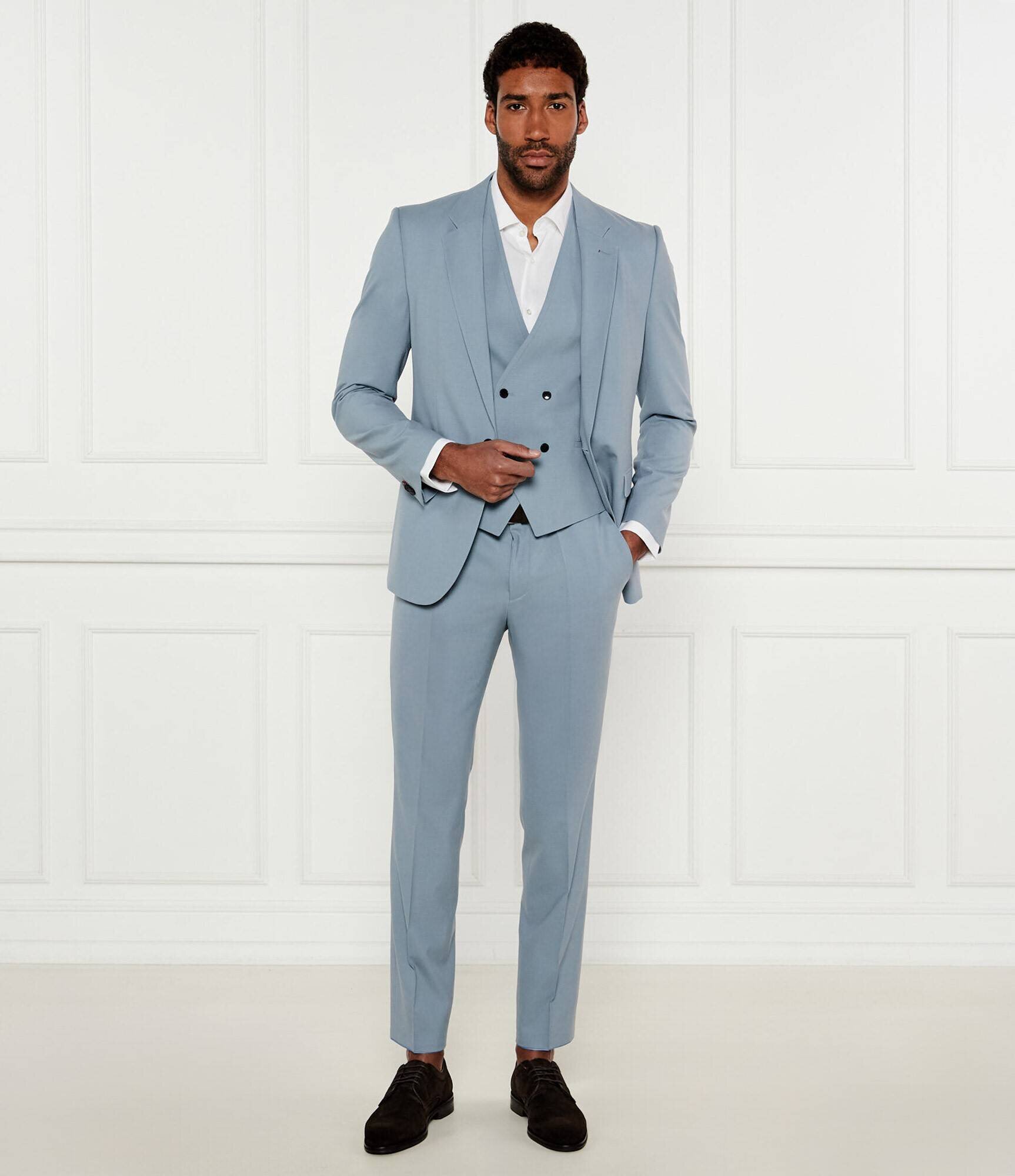 Hugo De lână costum Arti/Hesten242V1X | Extra slim fit