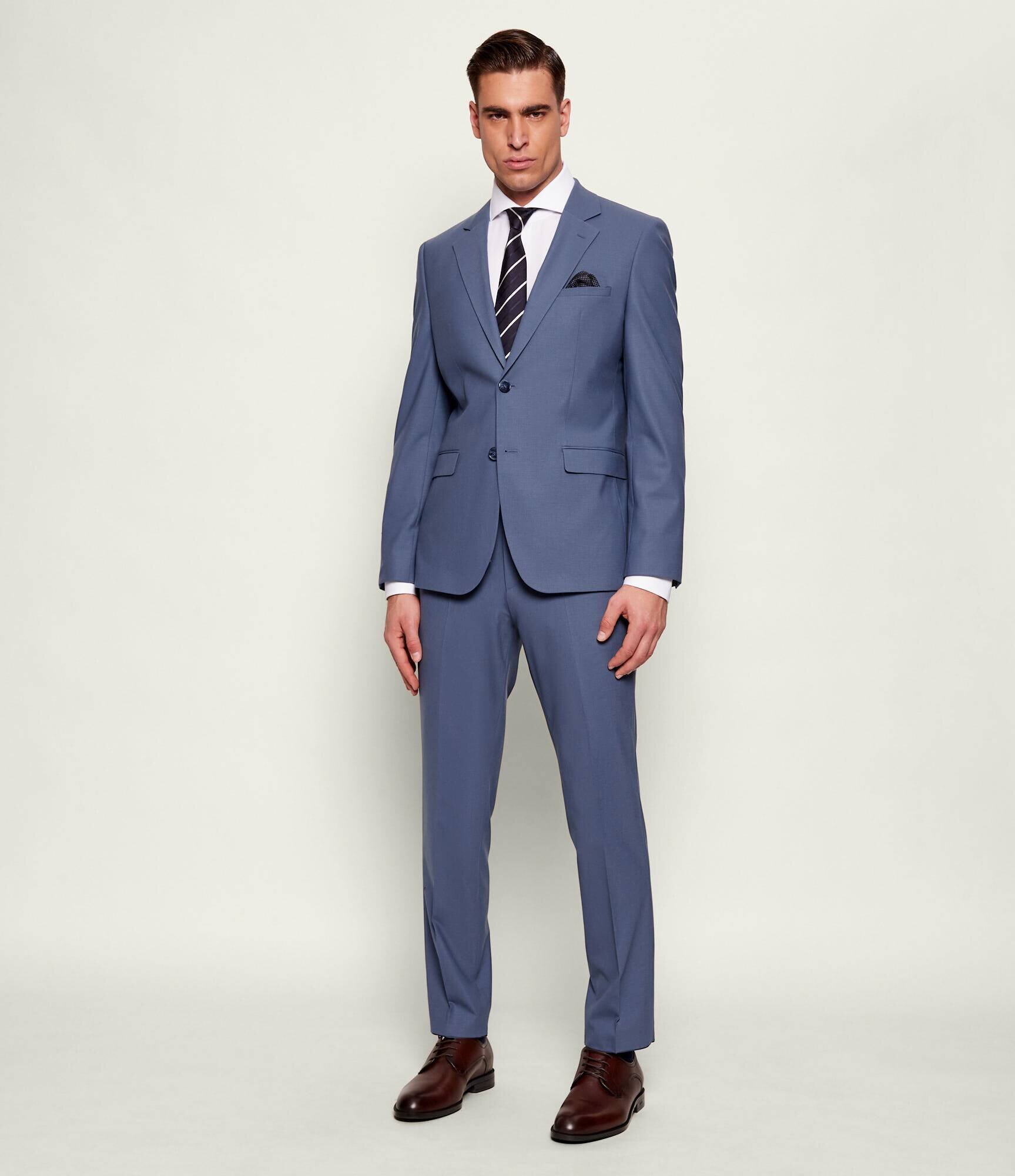 Hugo De lână costum Arti-Hesten253X | Extra slim fit