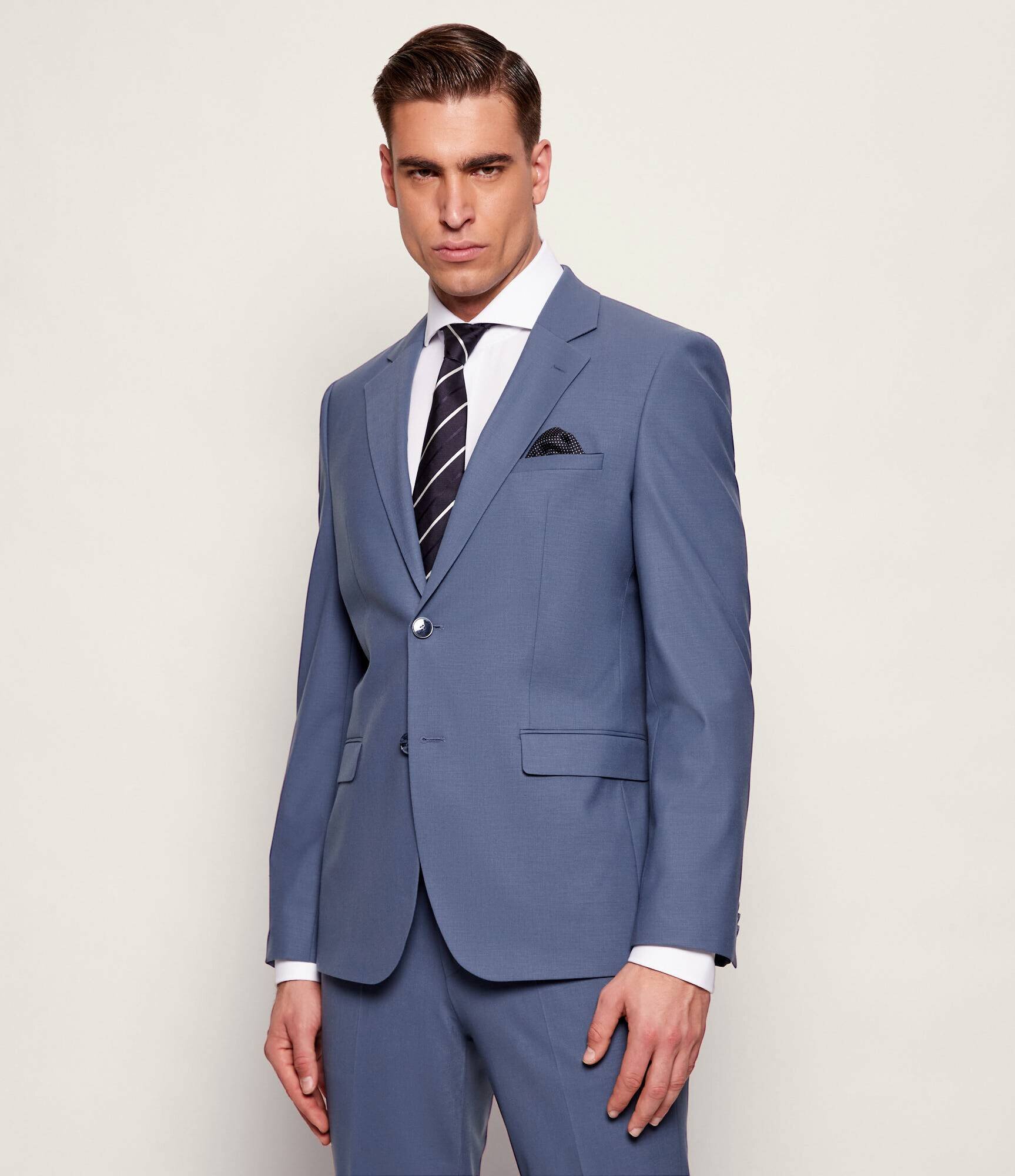 Hugo De lână costum Arti-Hesten253X | Extra slim fit