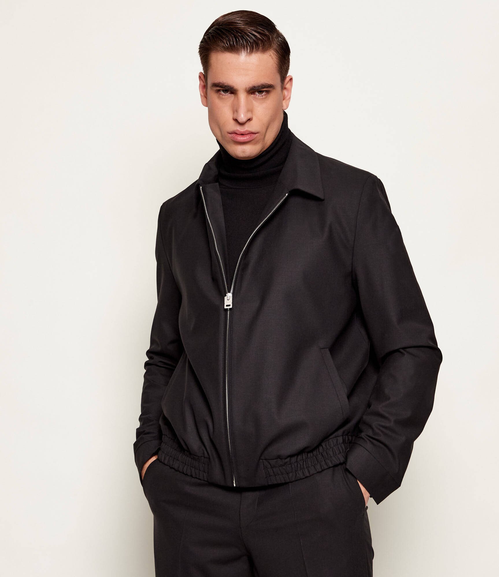 Hugo De lână geacă bomber Hellys261X | Slim Fit