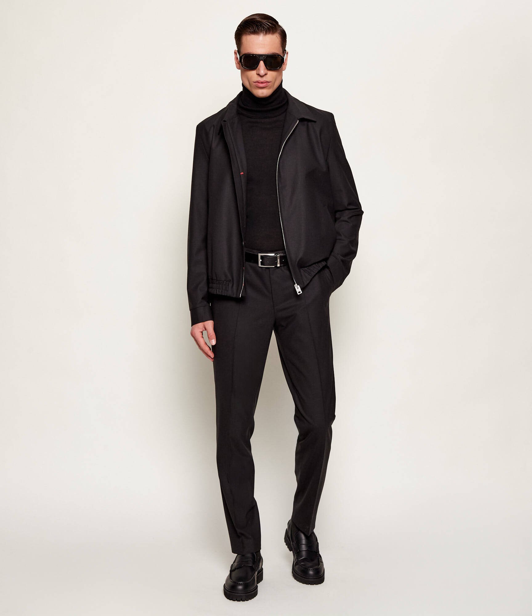 Hugo De lână geacă bomber Hellys261X | Slim Fit