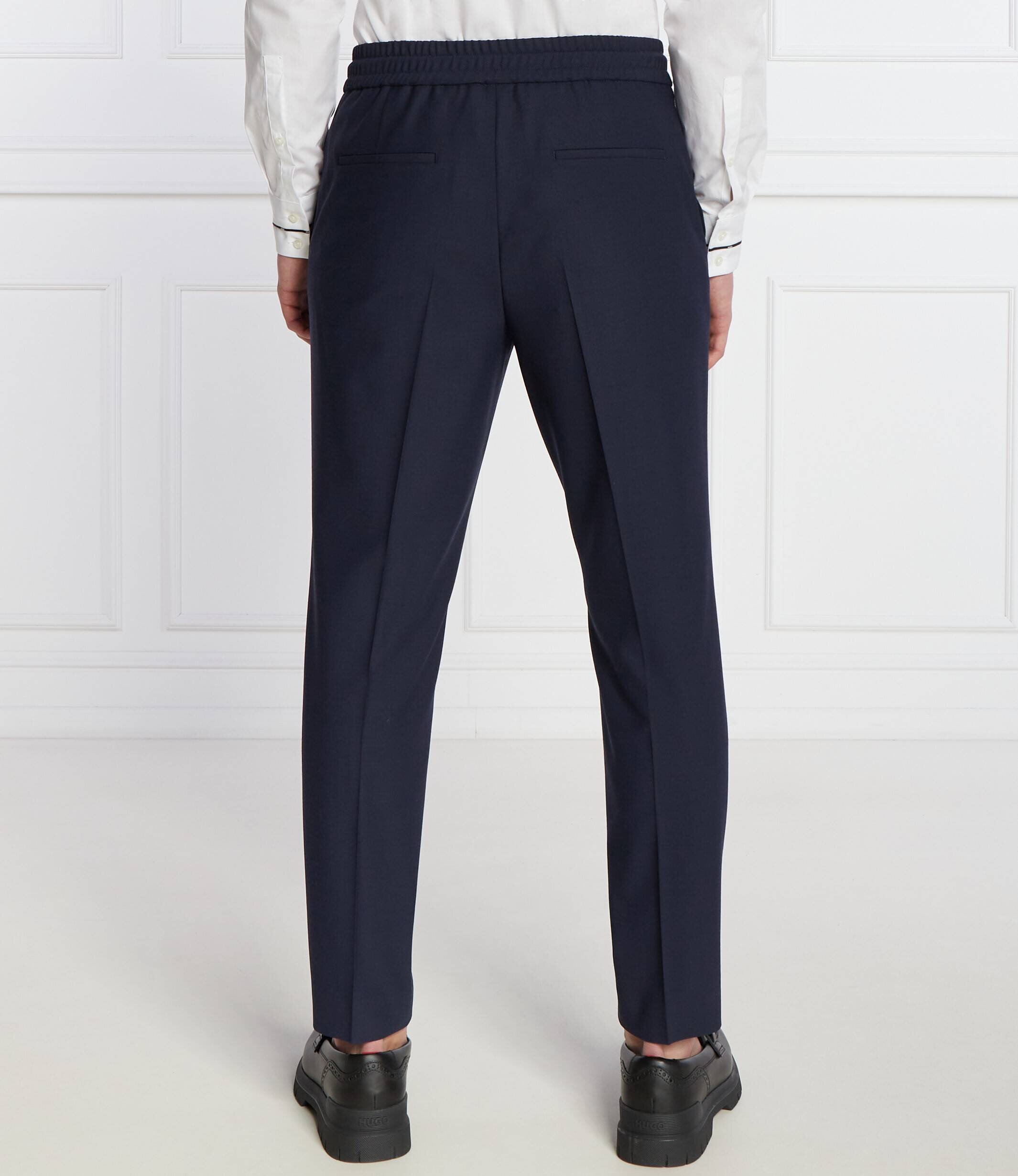 Hugo De lână pantaloni chino Howard231X | Slim Fit