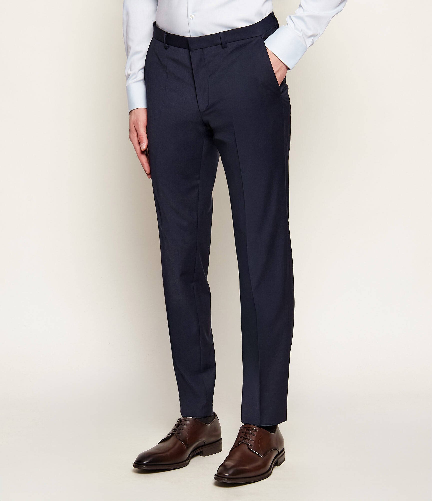 Hugo de lână pantaloni hestenm204x | extra slim fit