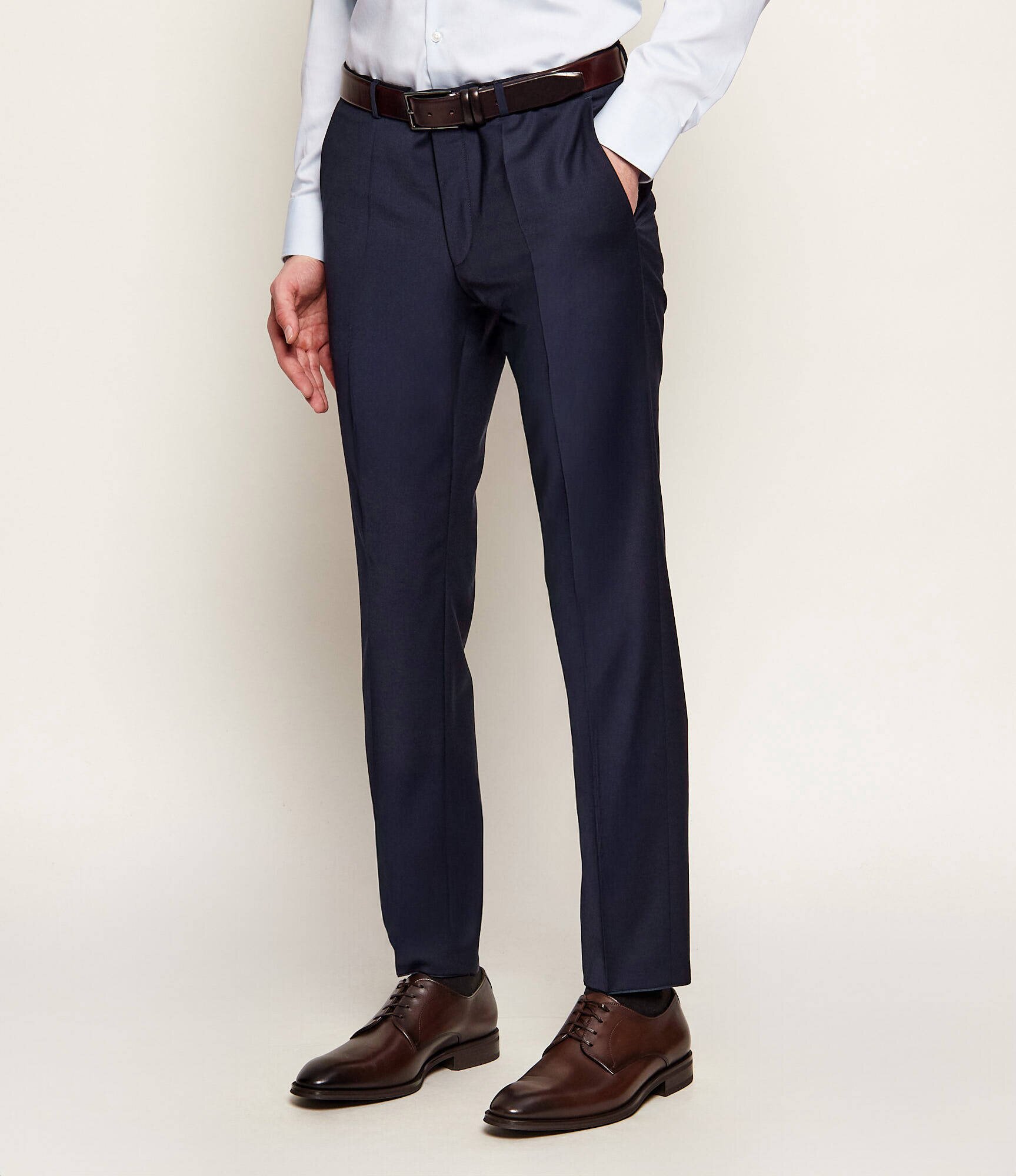 Hugo de lână pantaloni hestenm204x | extra slim fit