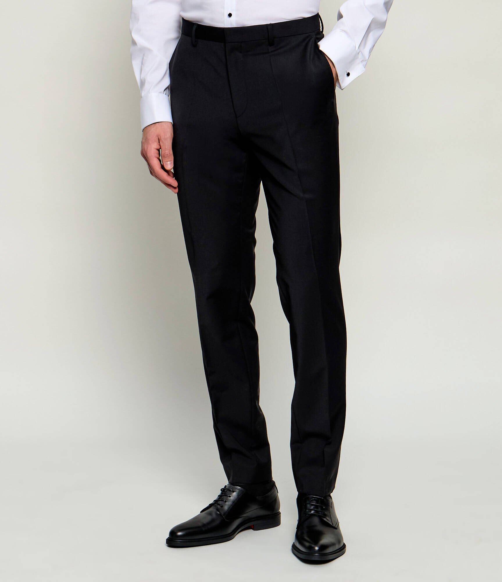 Hugo de lână pantaloni hestenm204x | extra slim fit