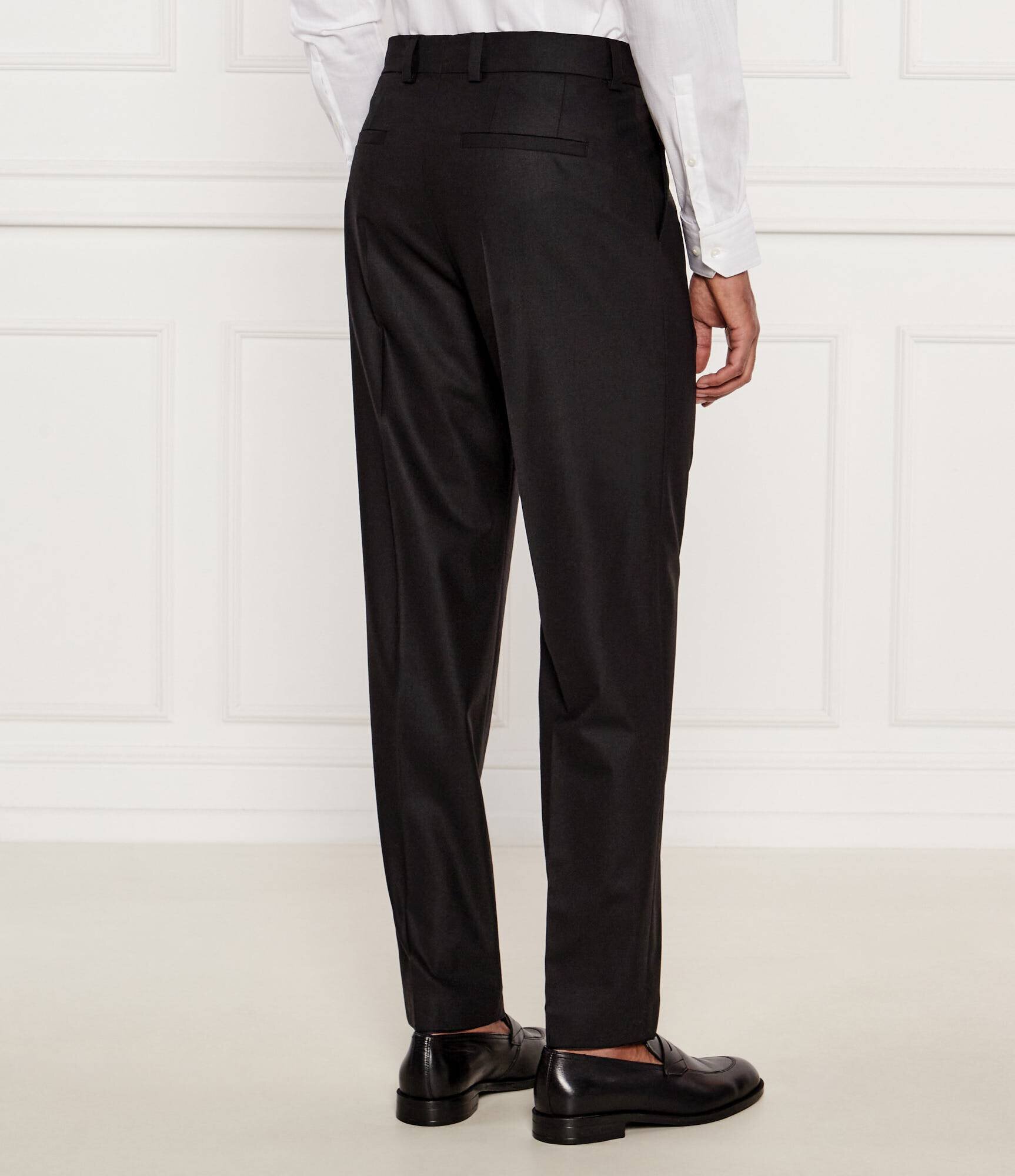 Hugo De lână pantaloni Teagan231X | Slim Fit