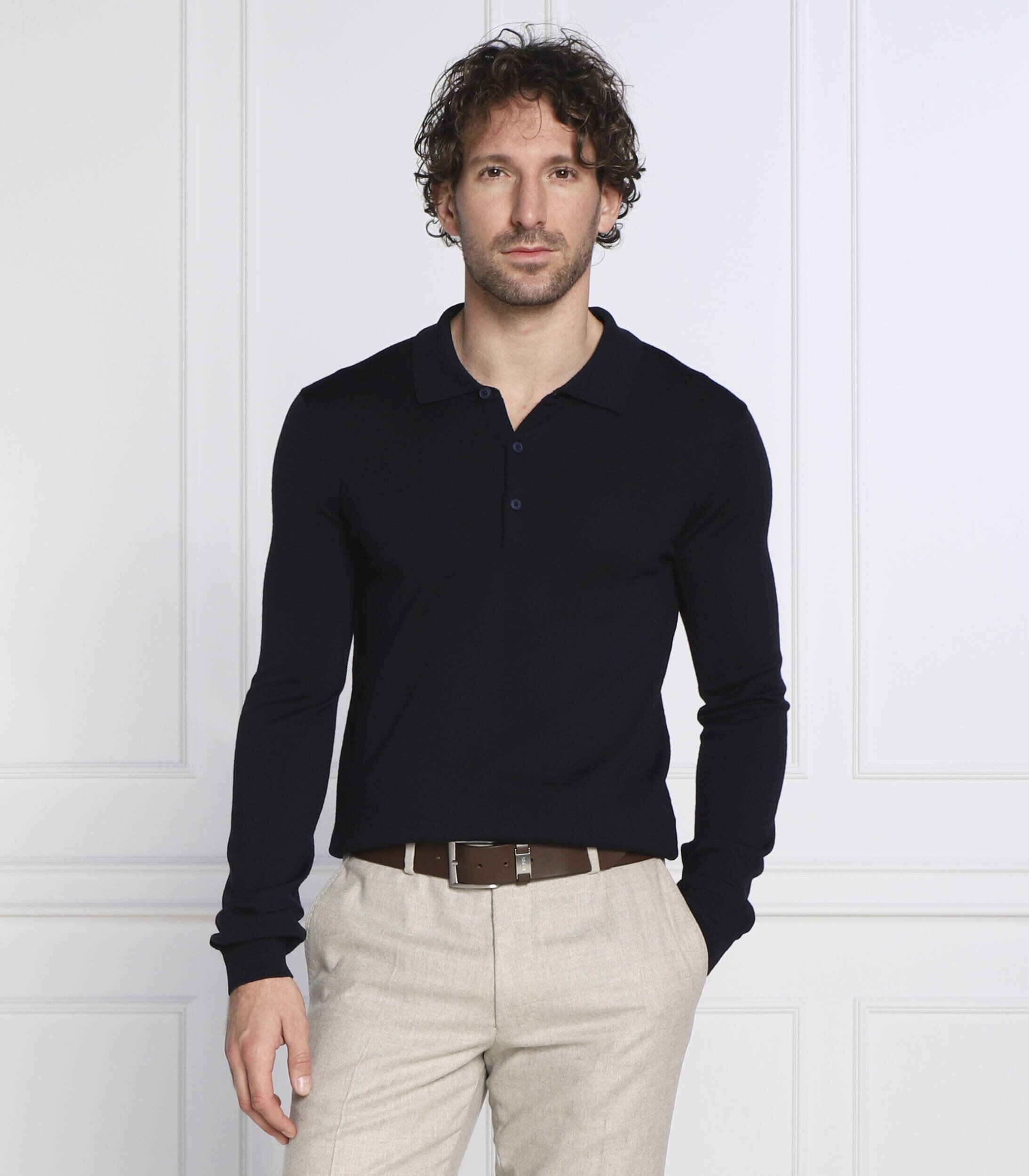 Hugo de lână polo san pepe | slim fit